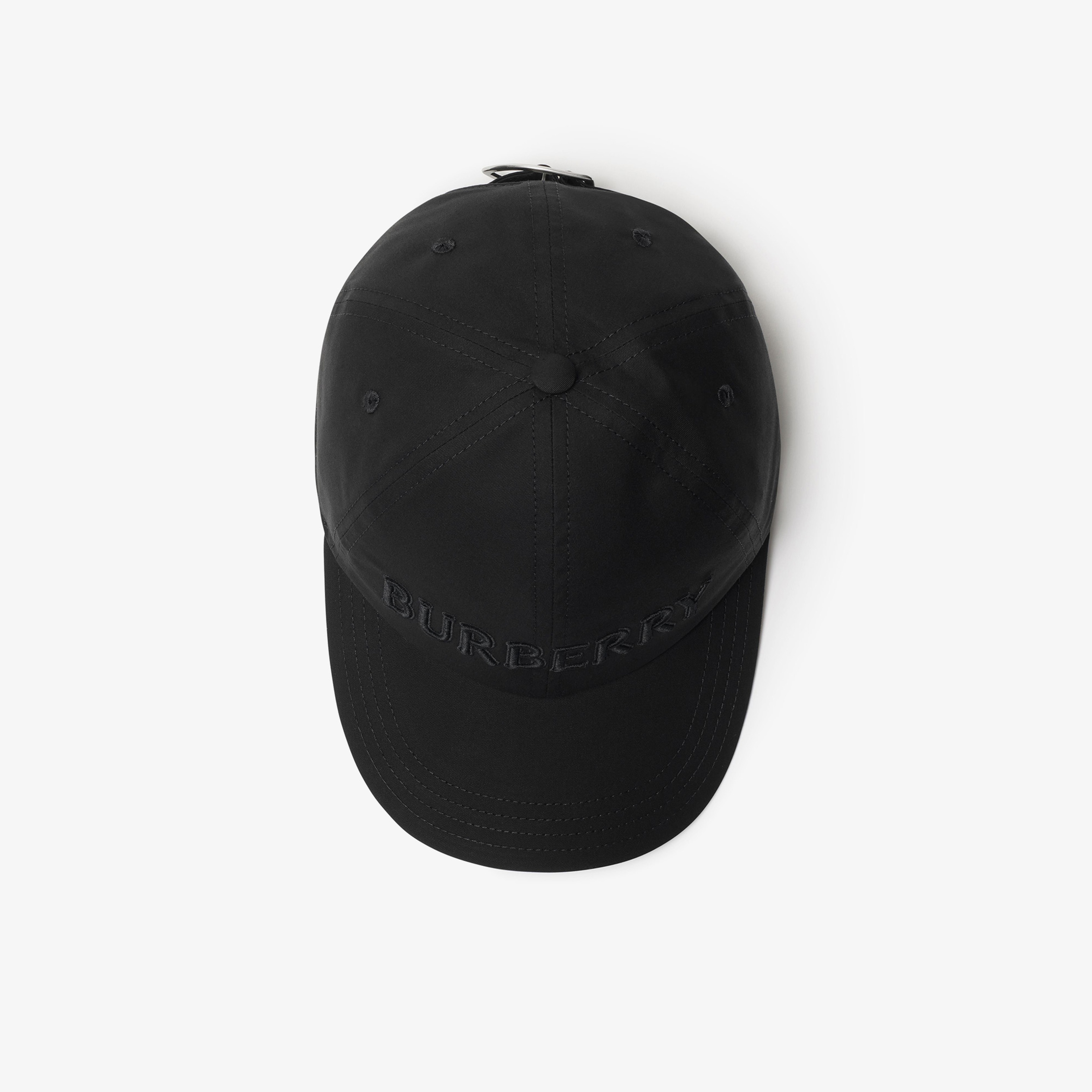 Burberry Bby Logo Gabardine Baseball Erkek Siyah Şapka