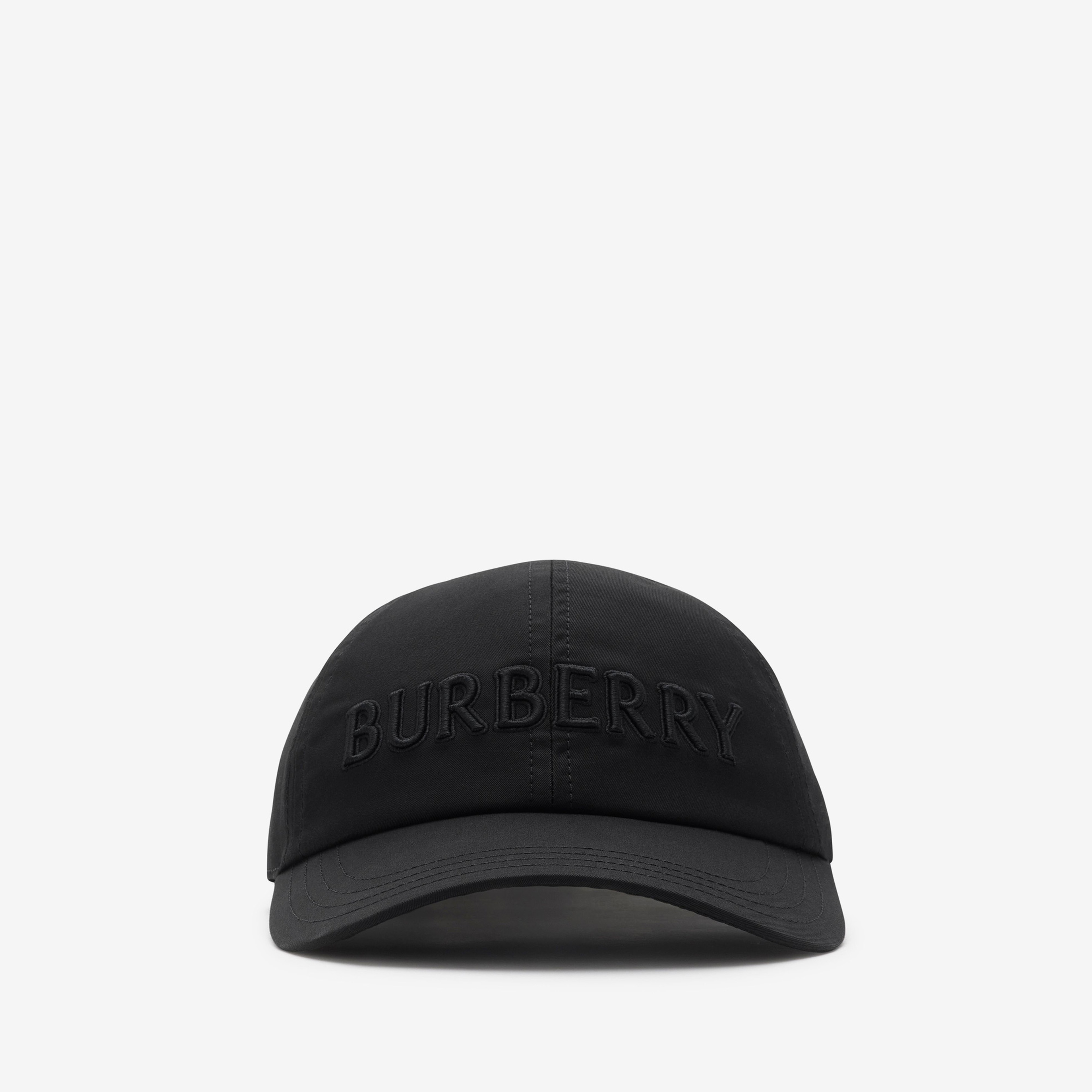 Burberry Bby Logo Gabardine Baseball Erkek Siyah Şapka
