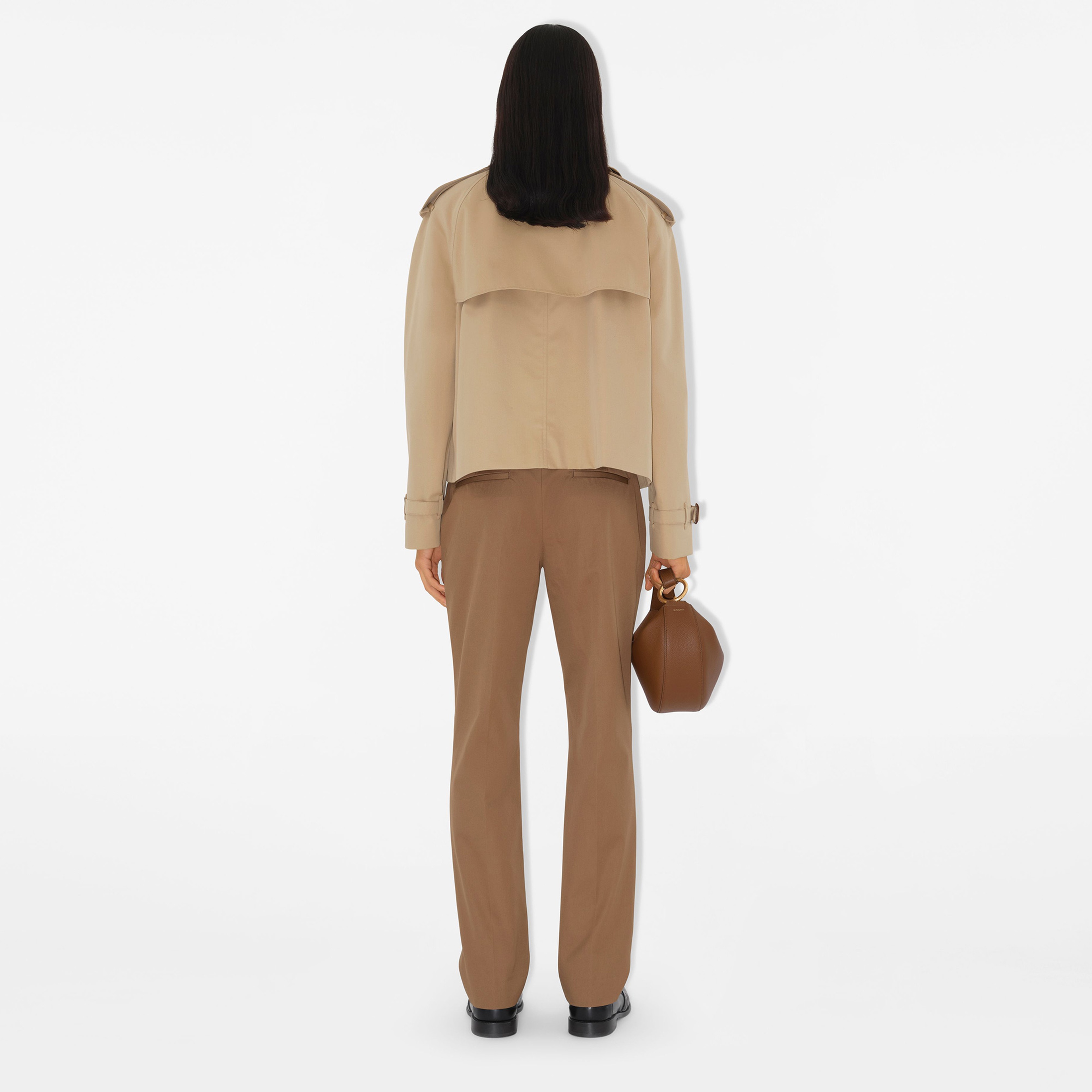 Burberry Gabardine Tailored Kadın Kahverengi Pantolon