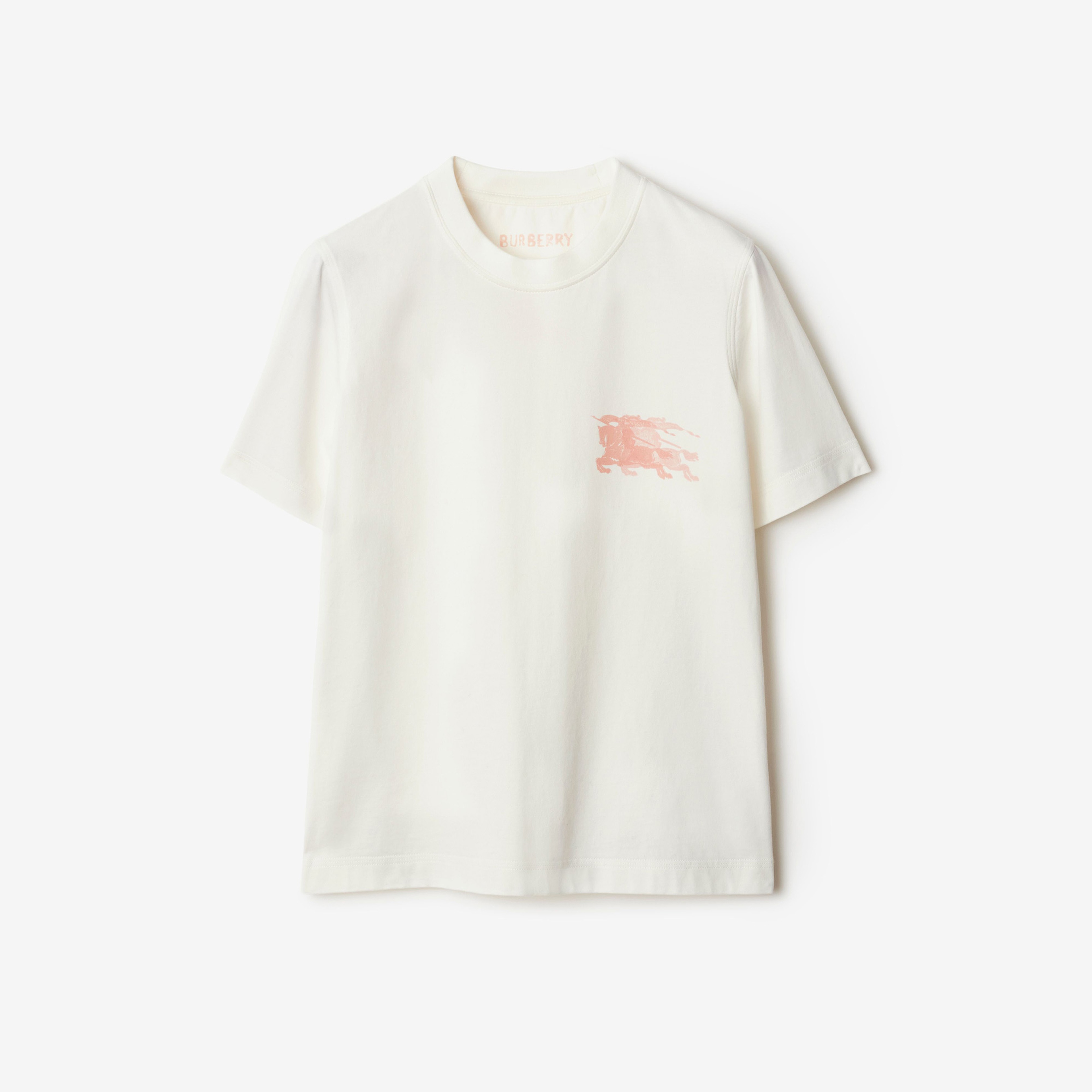 Burberry For Cotton Kadın Beyaz T-Shirt