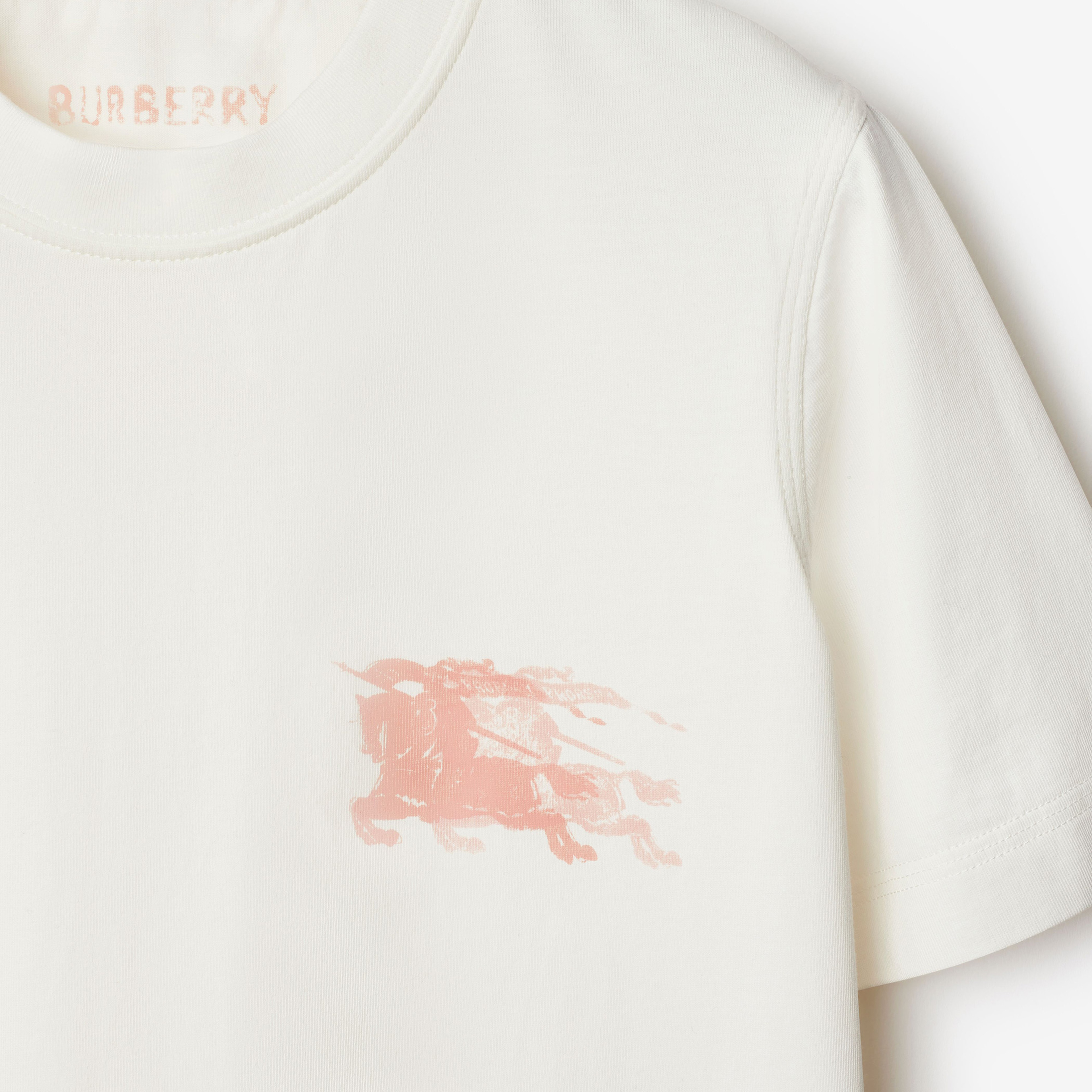 Burberry For Cotton Kadın Beyaz T-Shirt