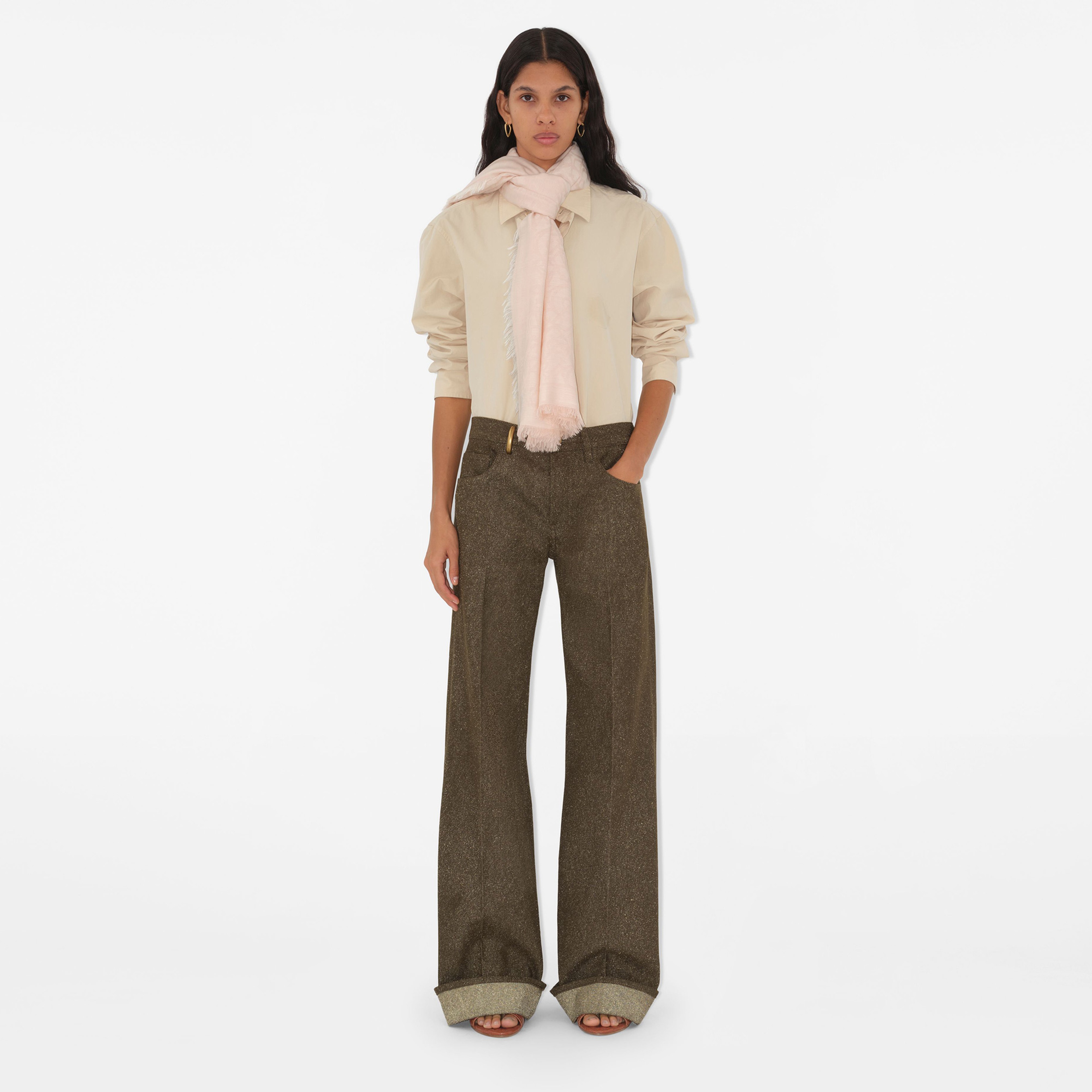 Burberry Charm Wool Kadın Pembe Şal