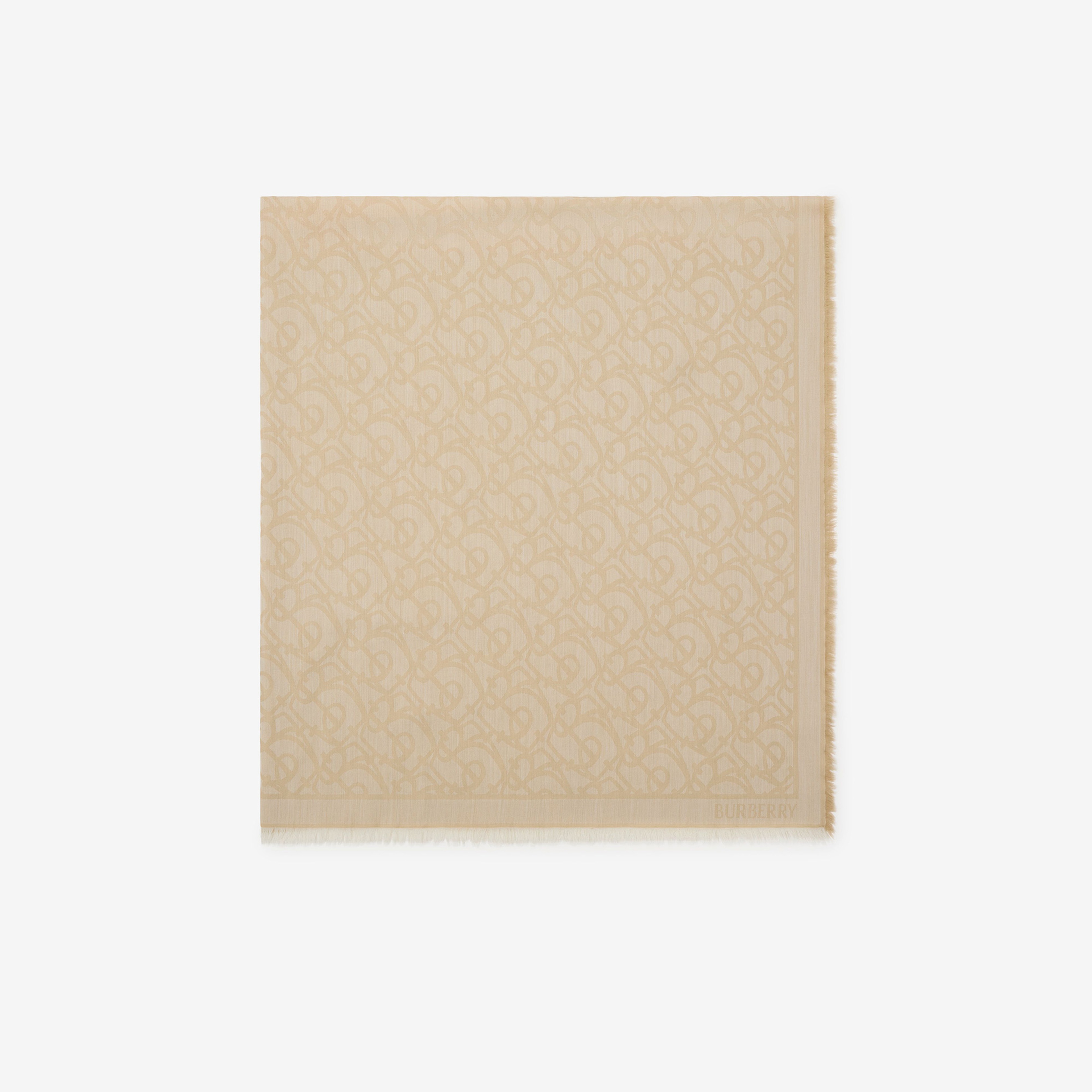 Burberry Charm Wool Kadın Bej Şal