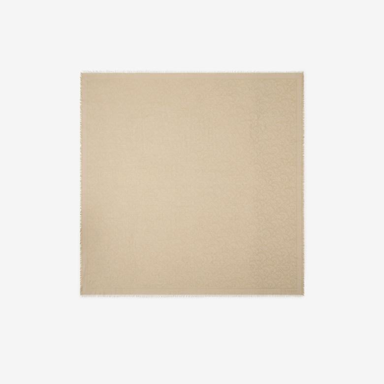 Burberry Charm Wool Kadın Bej Şal