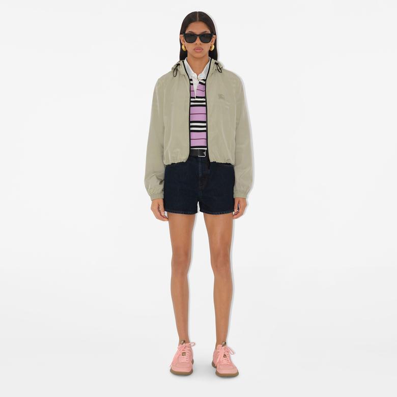 Burberry Tri Badge Nylon Kadın Krem Mont