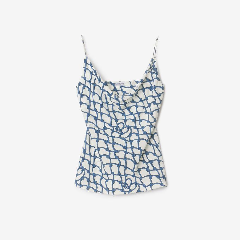 Burberry Ros Woven Kadın Beyaz Gömlek