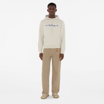 Burberry For Knot Logo Cotton Erkek Beyaz Hoodie