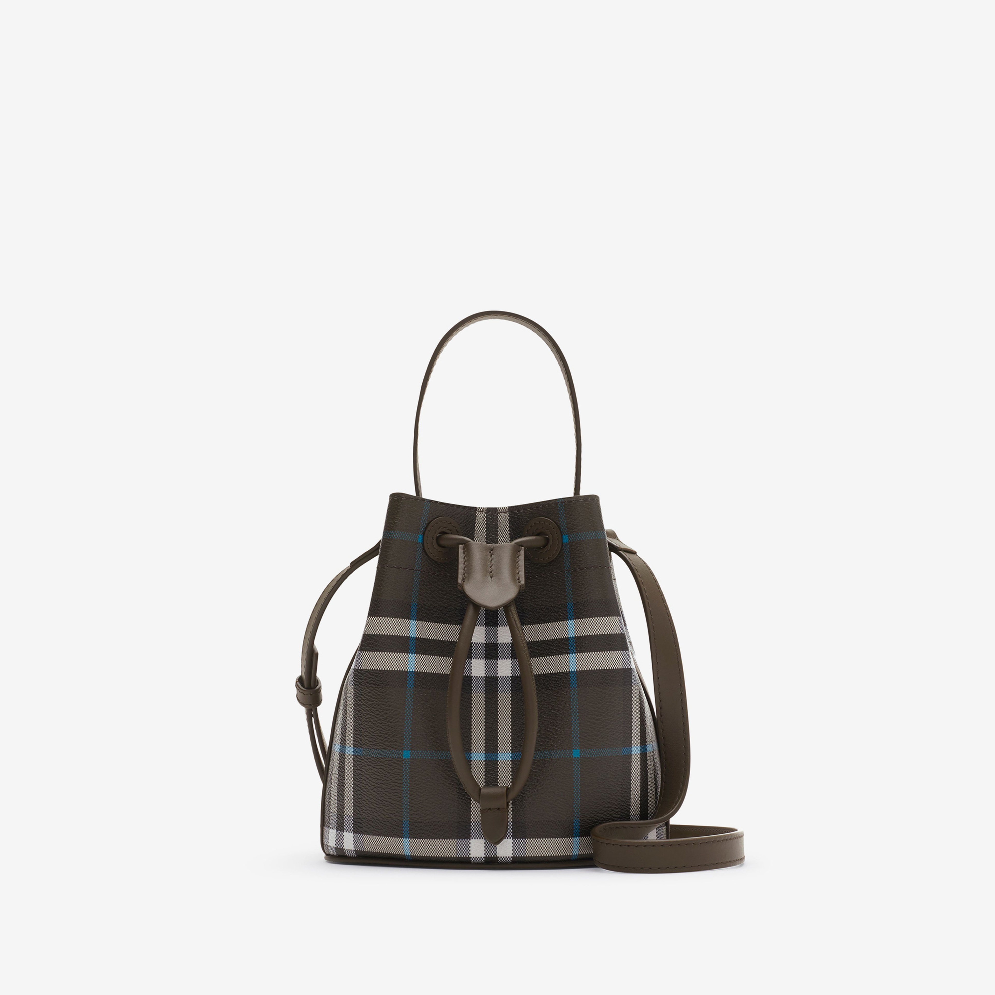 Burberry Drawstring Mini Bucket Kadın Haki Omuz Çantası