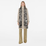 Burberry Carousel Cashmere Kadın Beyaz Atkı