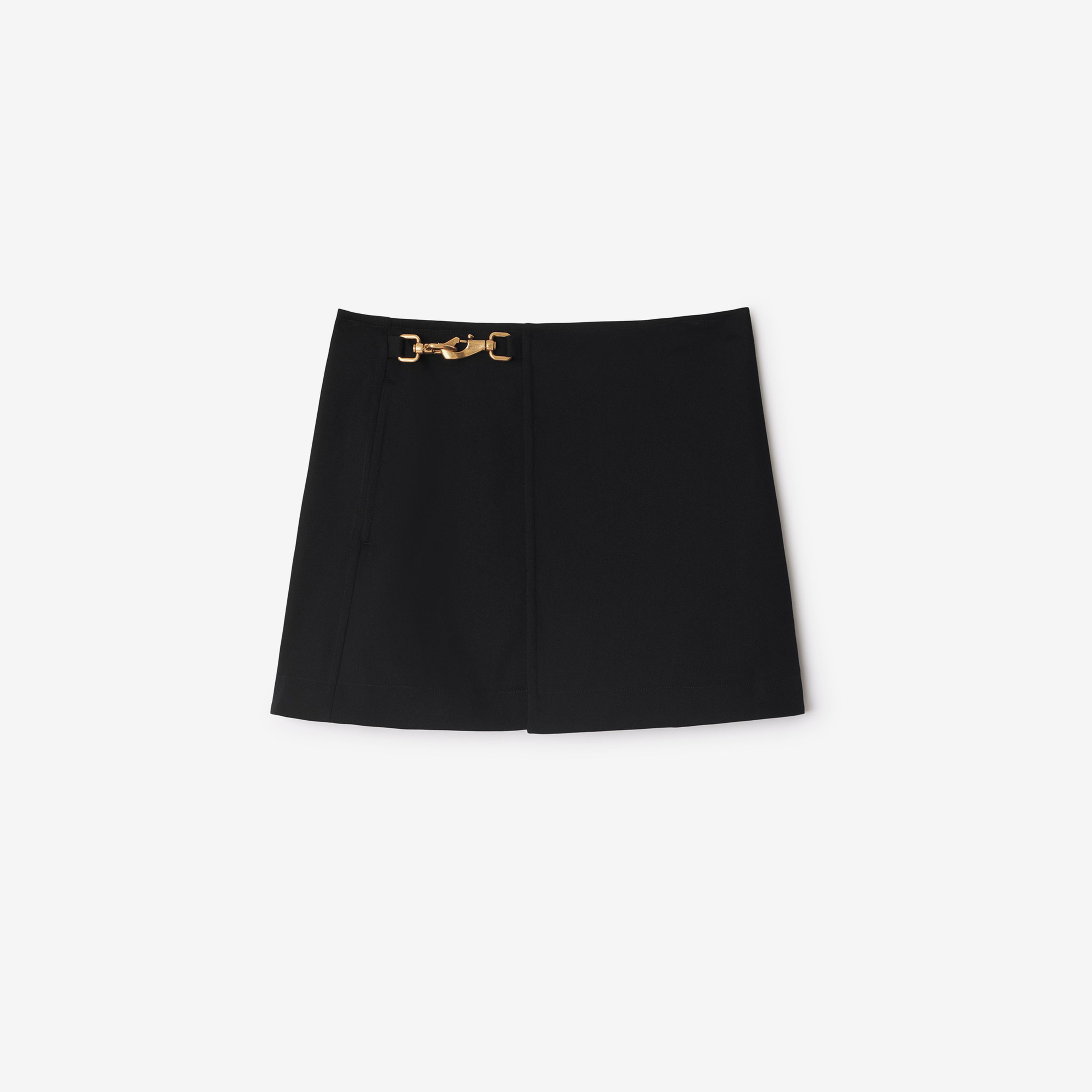 Burberry Giu Wool Mini Kadın Siyah Etek