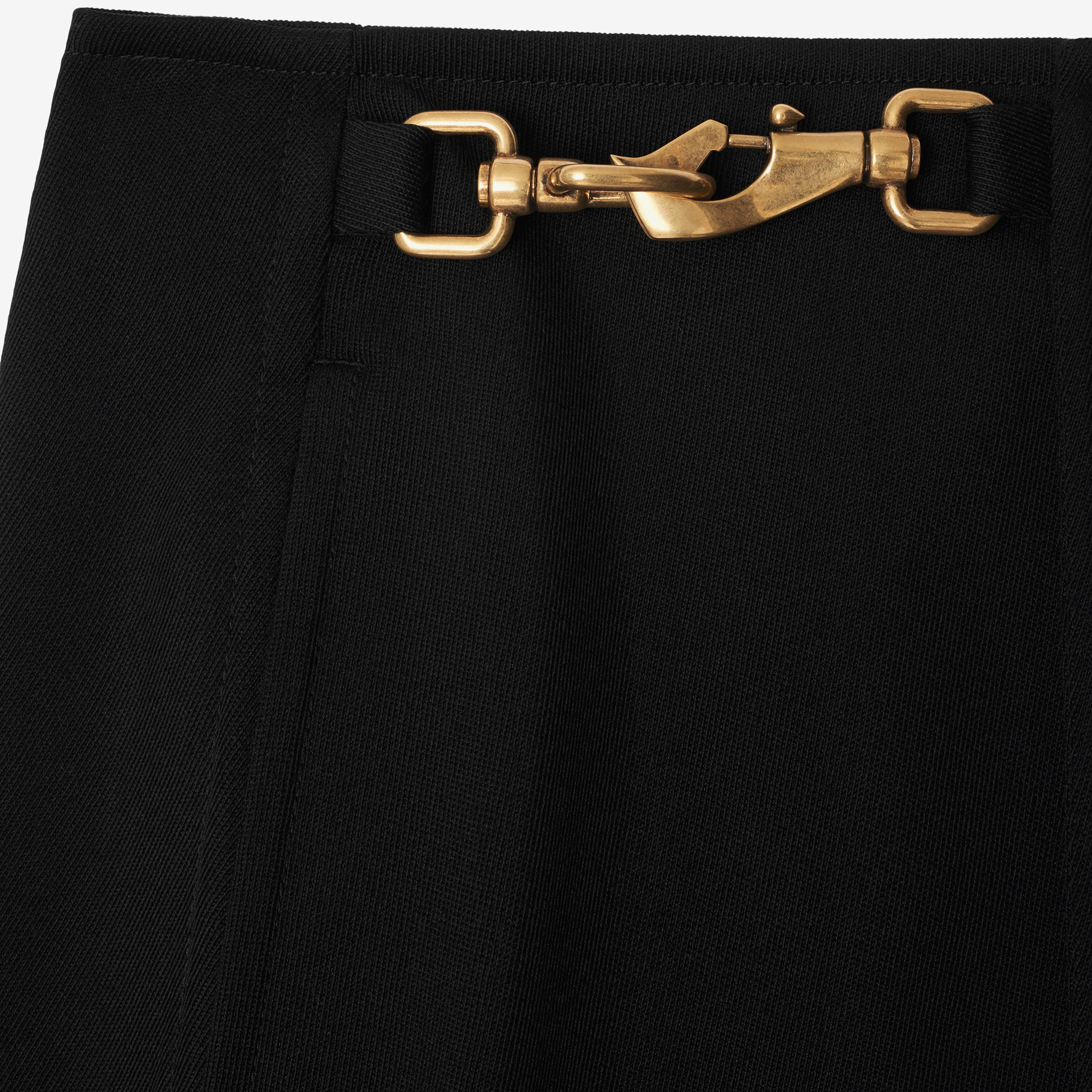 Burberry Giu Wool Mini Kadın Siyah Etek