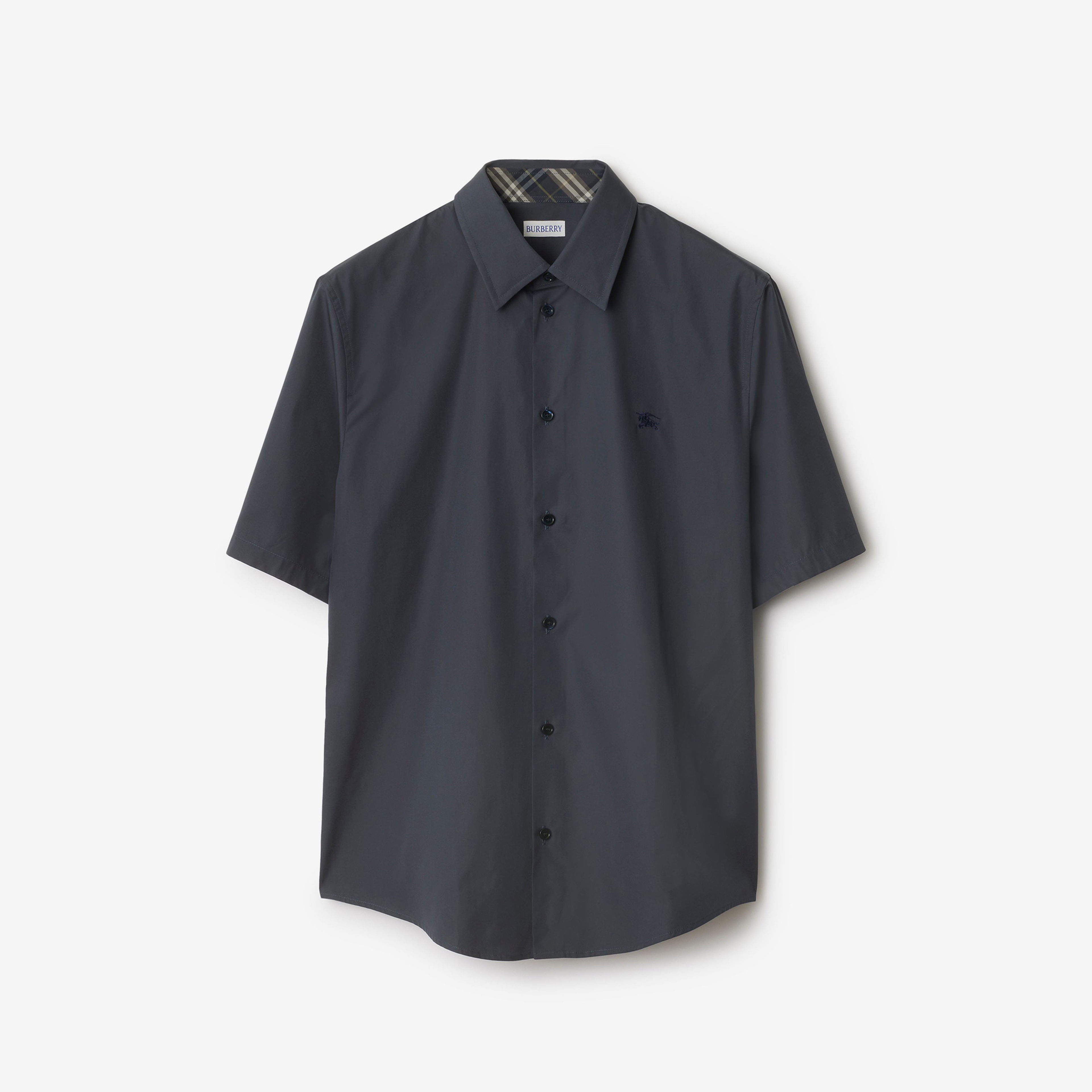 Burberry Ros Slim Fit Cotton Erkek Mavi Gömlek