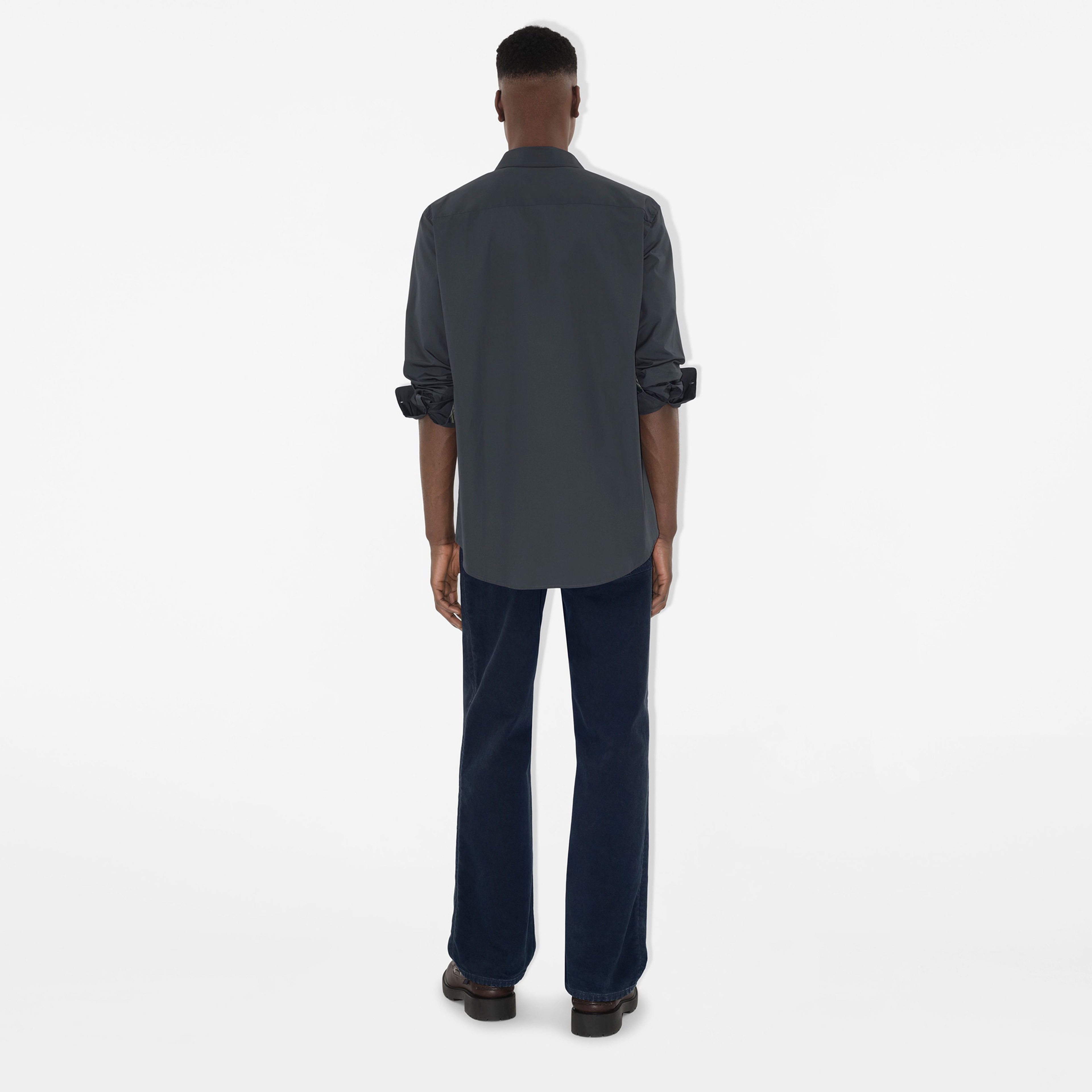 Burberry Ros Slim Fit Cotton Erkek Mavi Gömlek