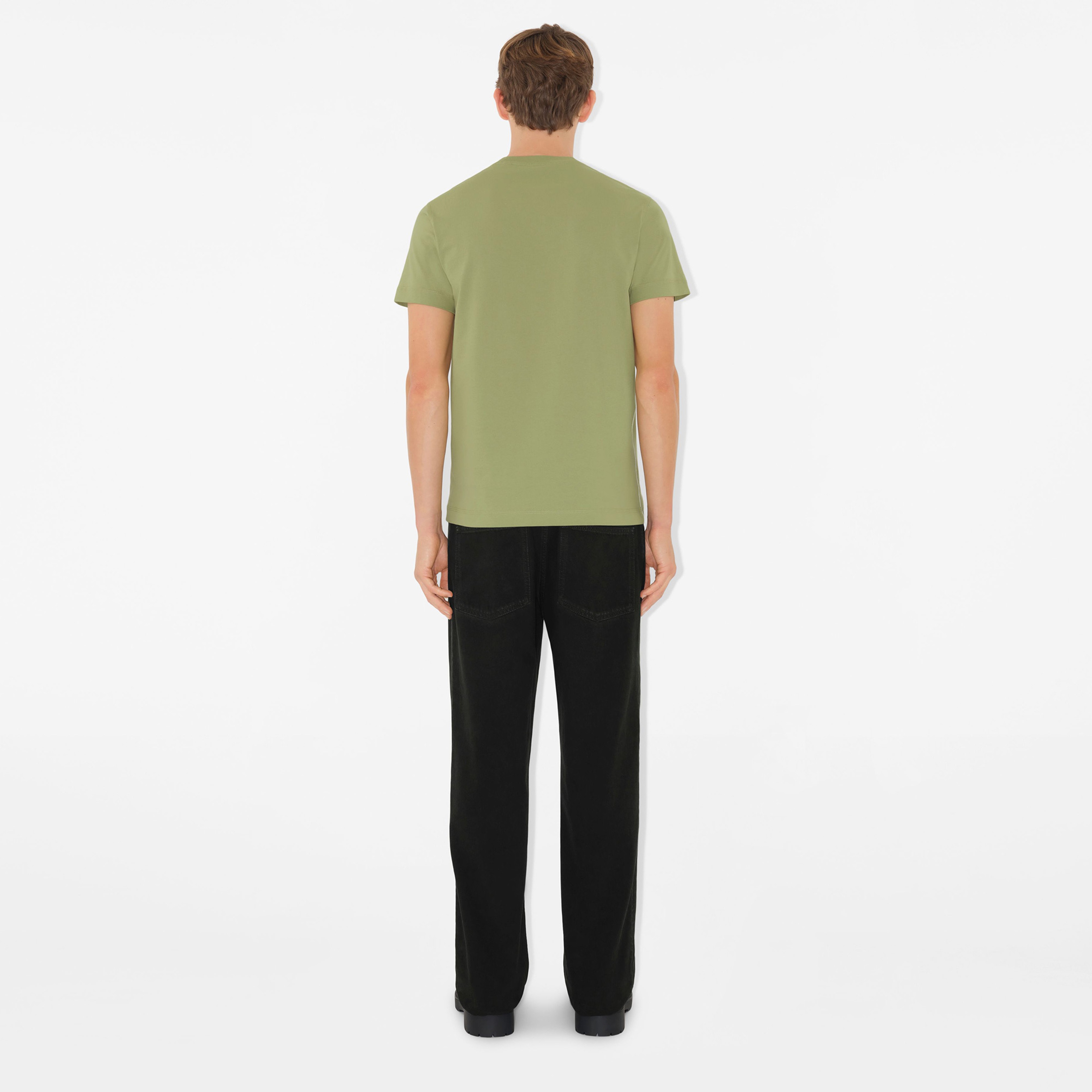 Burberry For Cotton Erkek Haki T-Shirt