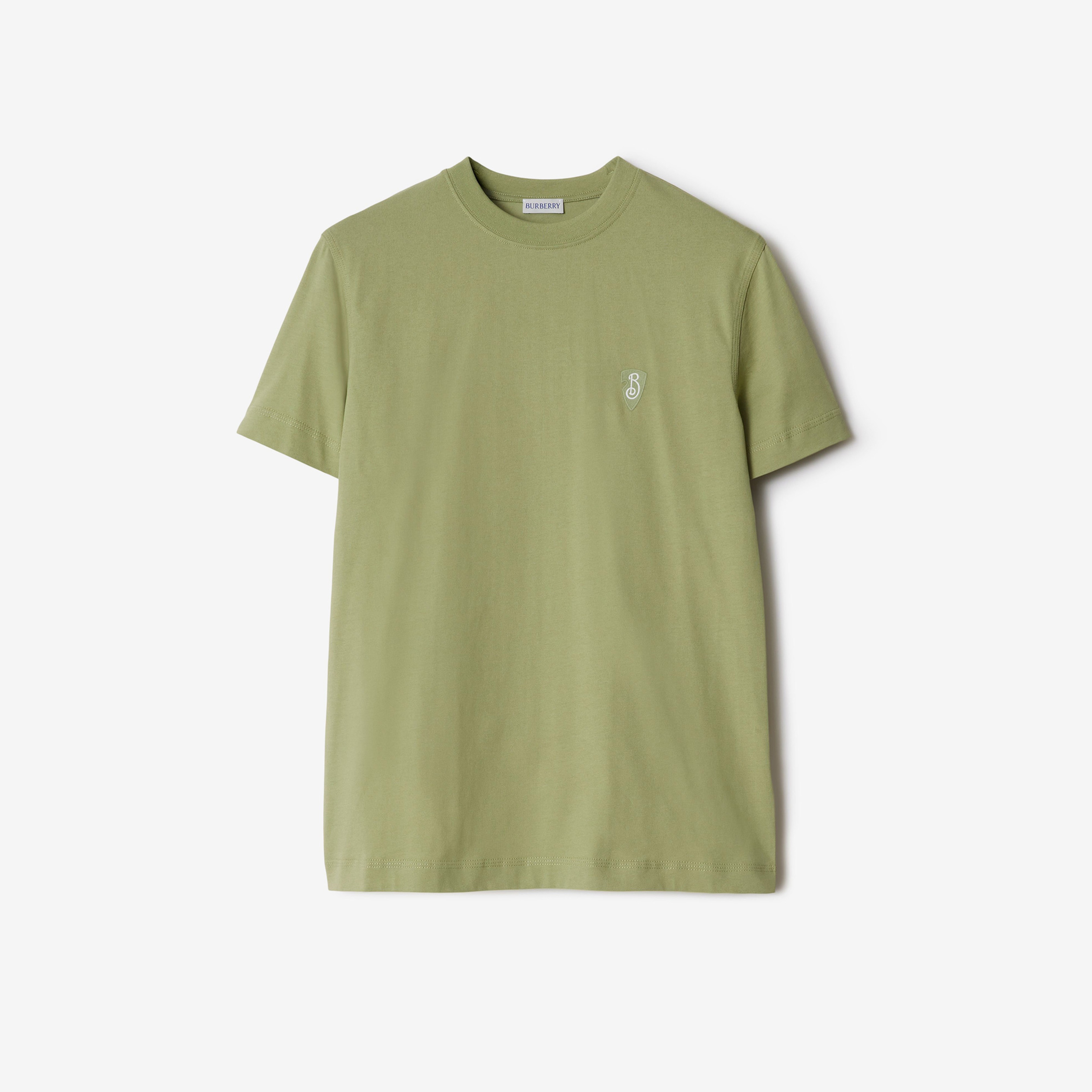 Burberry For Cotton Erkek Haki T-Shirt