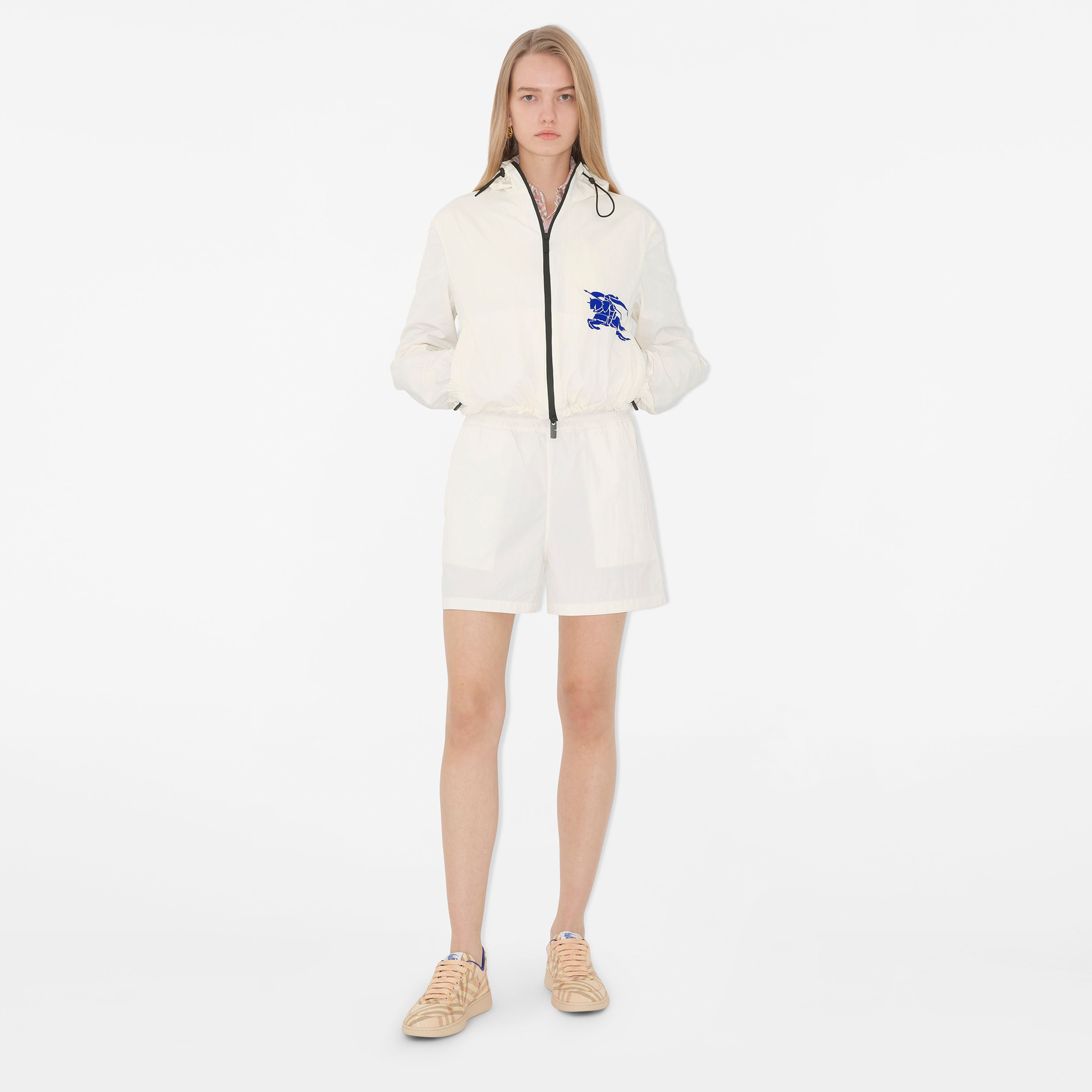 Burberry Terrace Kadın Krem Sneakers