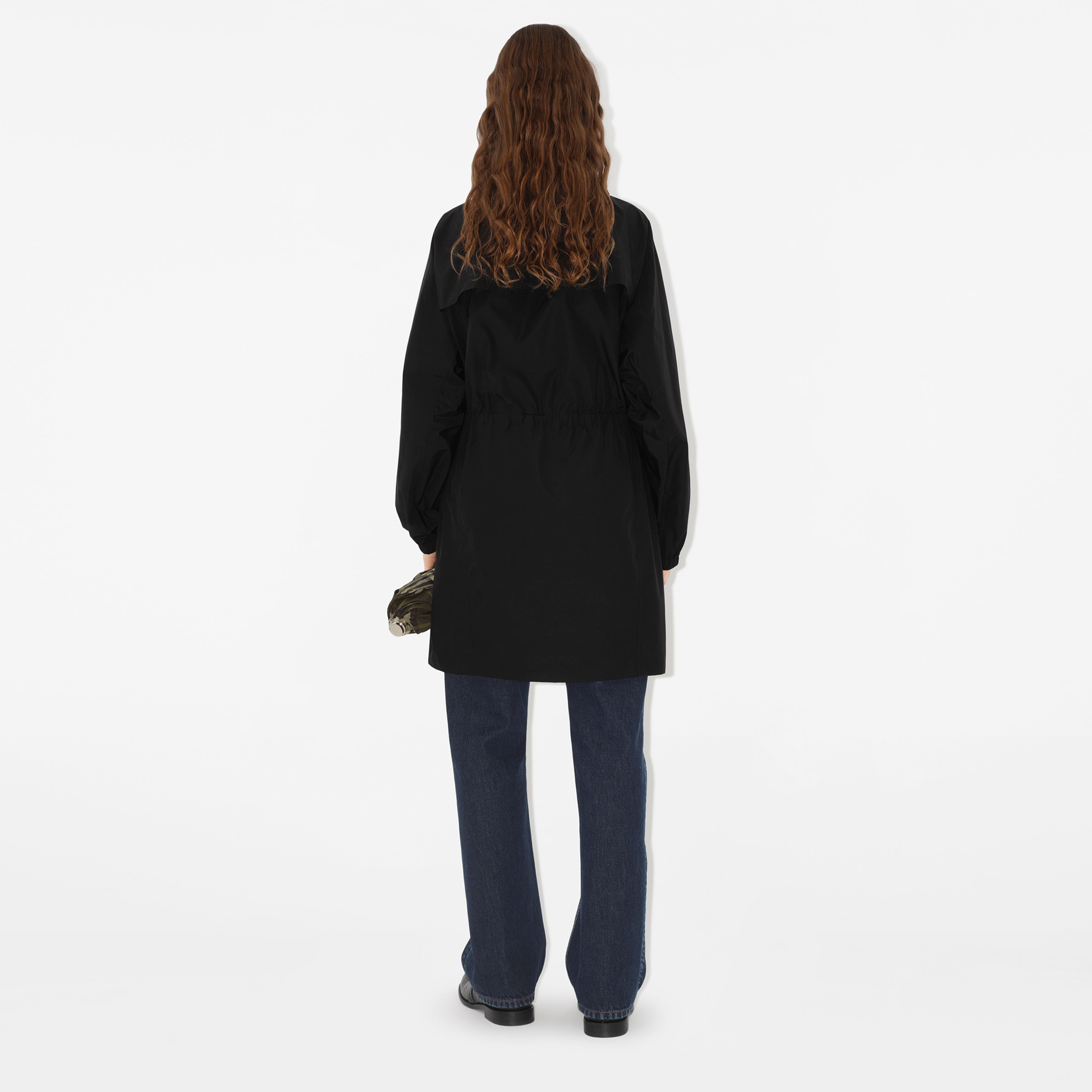 Burberry Cie Nylon Cotton Kadın Siyah Mont