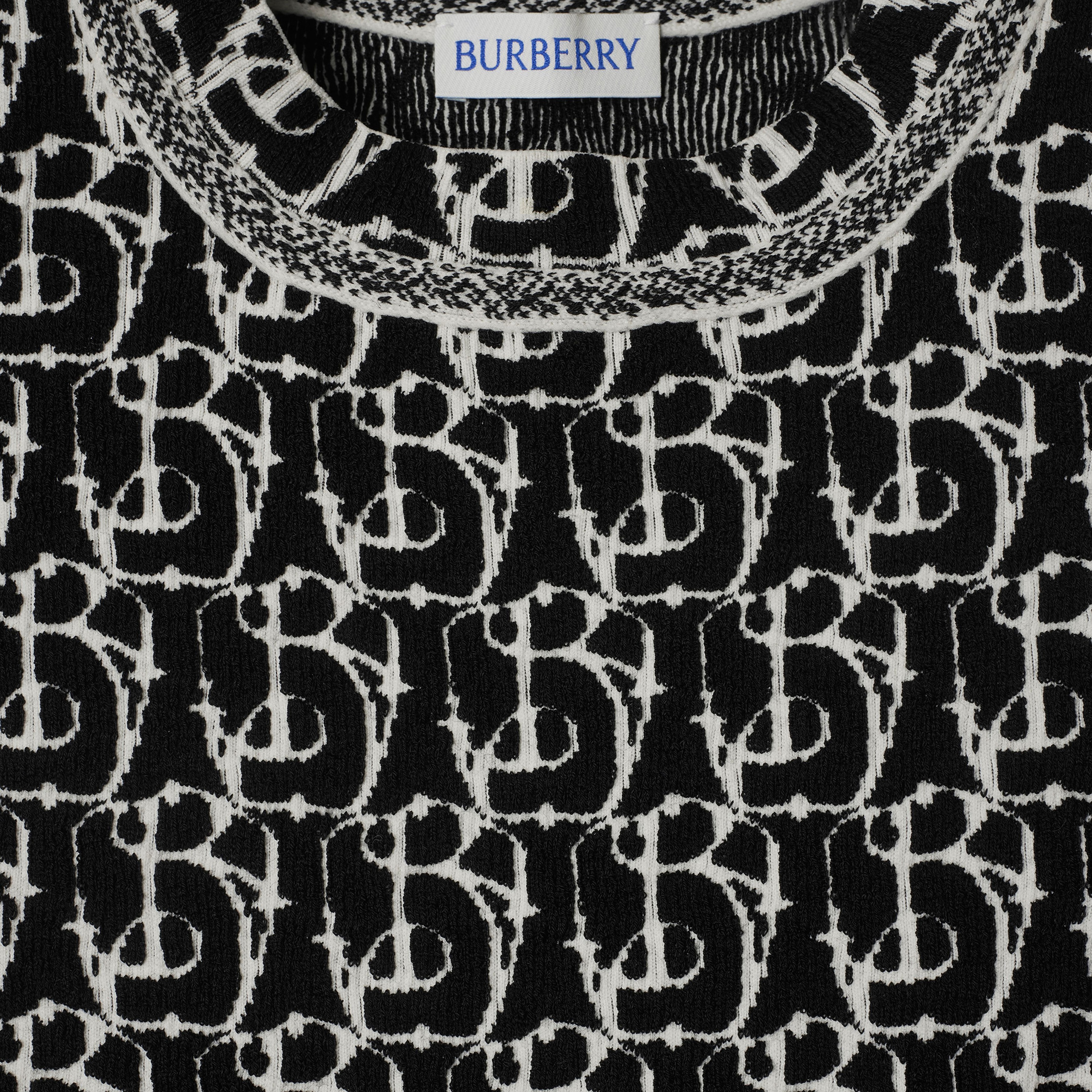 Burberry Pai Charm Woollend Kadın Siyah Elbise