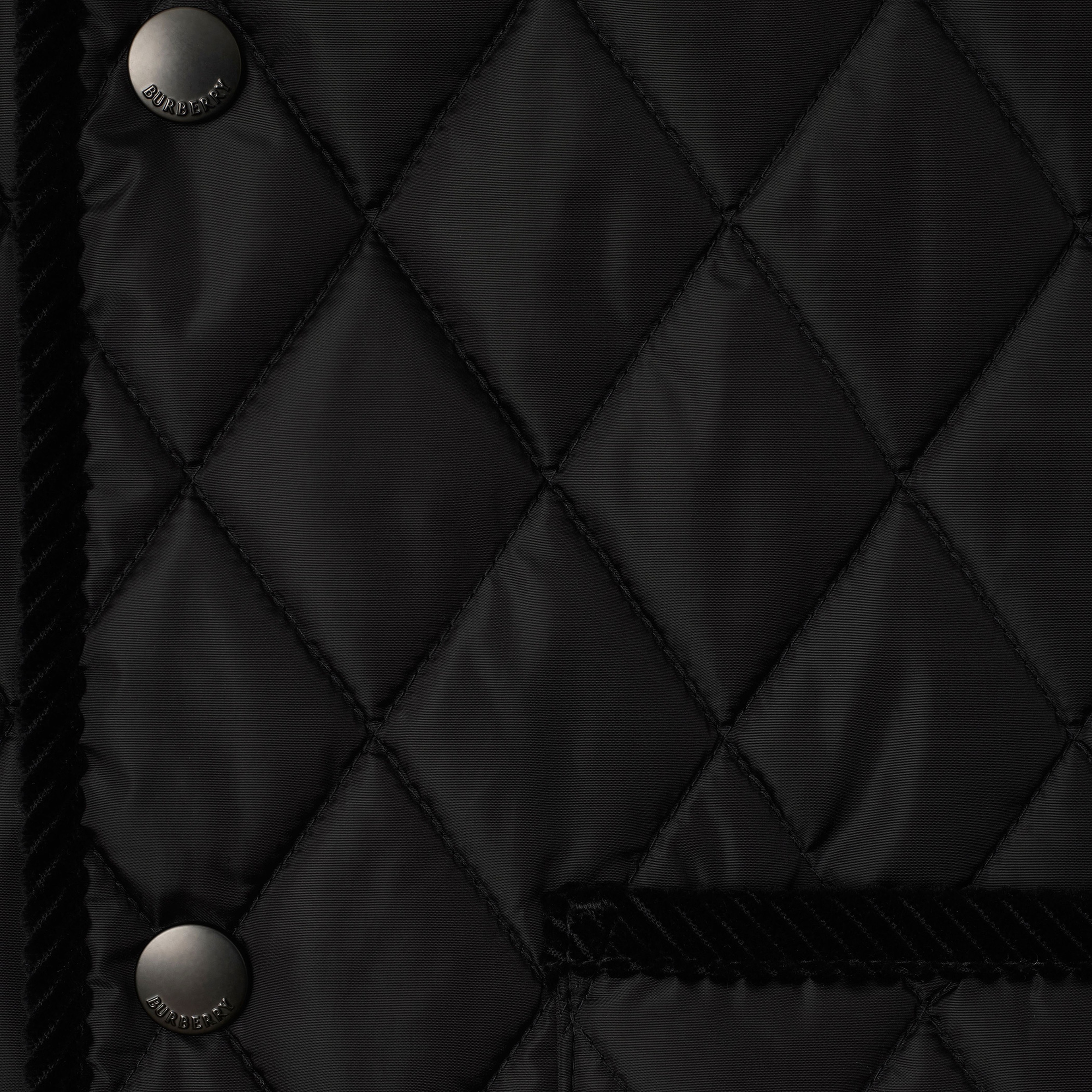 Burberry Tal Quilted Nylon Gilet Erkek Siyah Mont