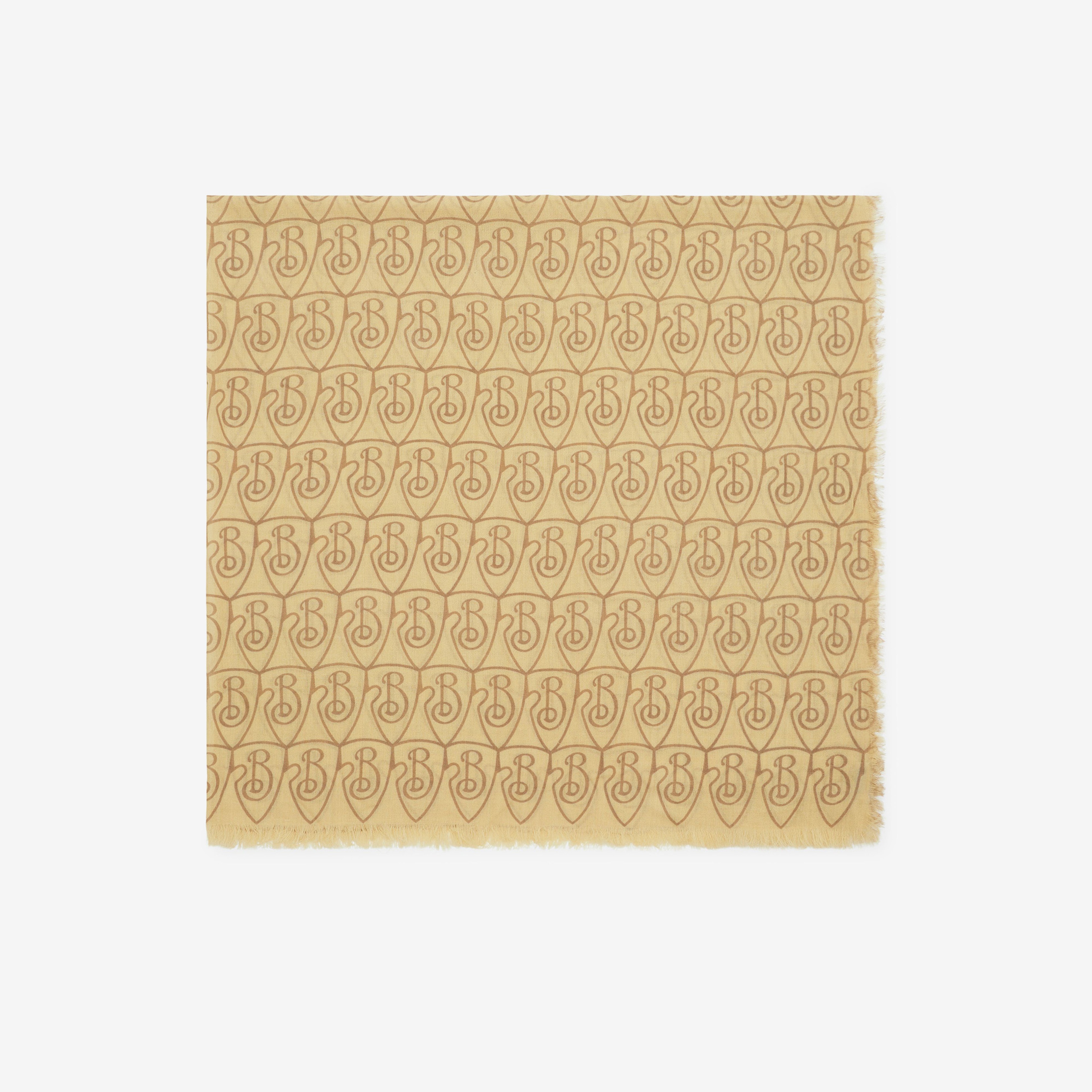 Burberry Repeat Shield Wool Kadın Bej Şal