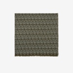 Burberry Repeat Shield Wool Kadın Haki Şal