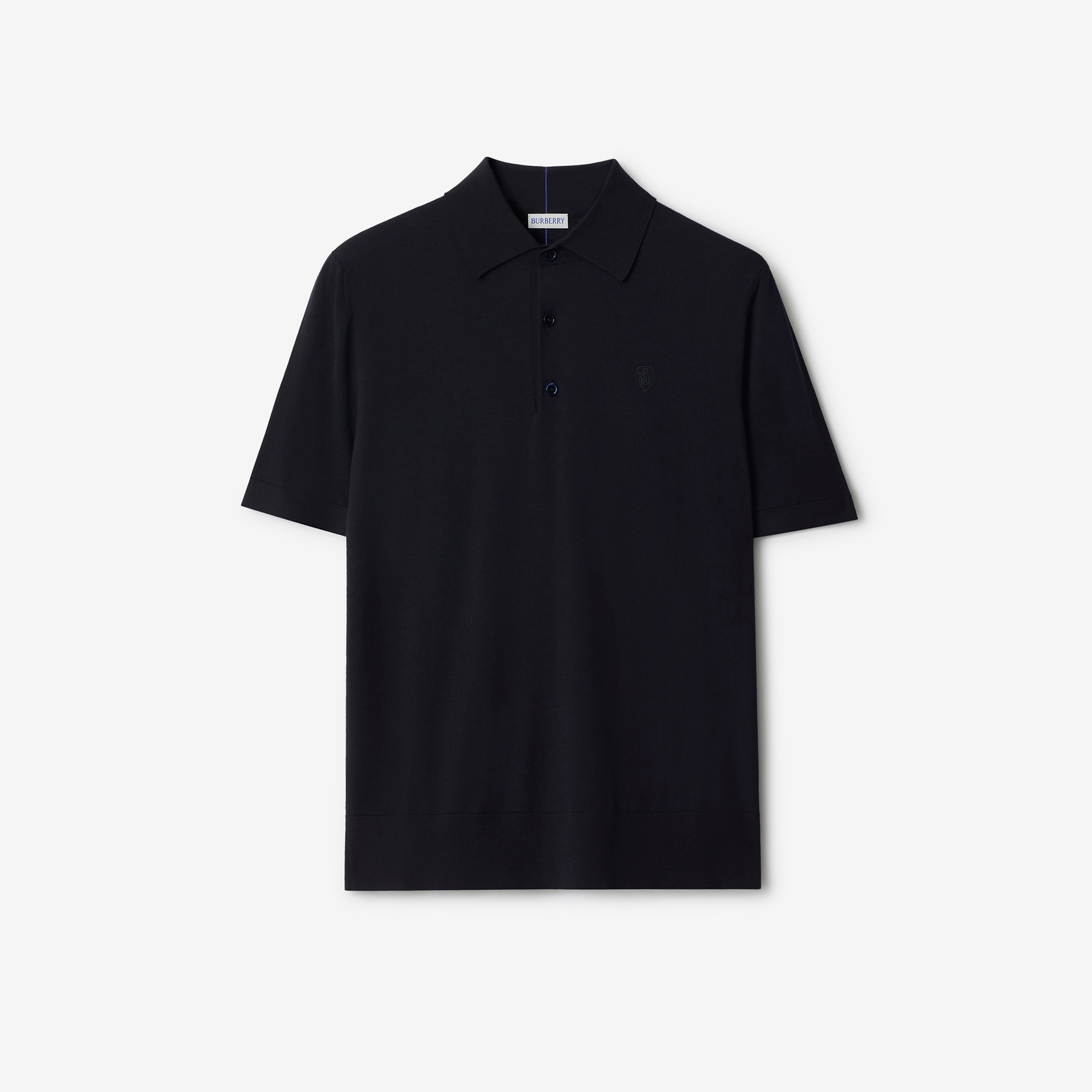 Burberry Pai Wool Erkek Lacivert Polo