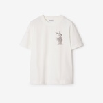 Burberry Sic Cotton Kadın Beyaz T-Shirt
