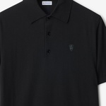 Burberry Pai Wool Erkek Siyah Polo
