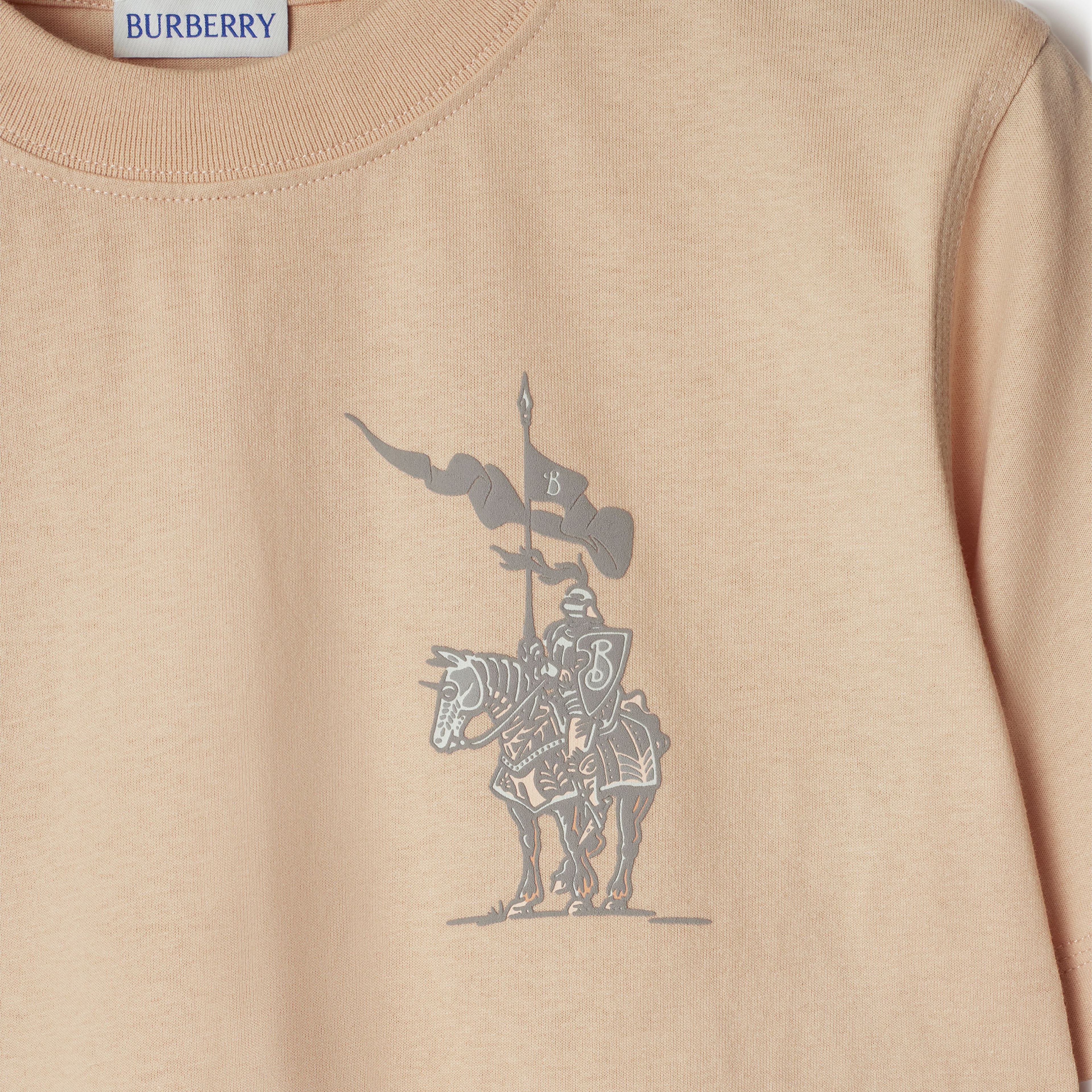 Burberry Sic Cotton Kadın Krem T-Shirt