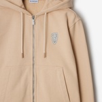 Burberry Sic Cotton Zip Kadın Krem Hoodie