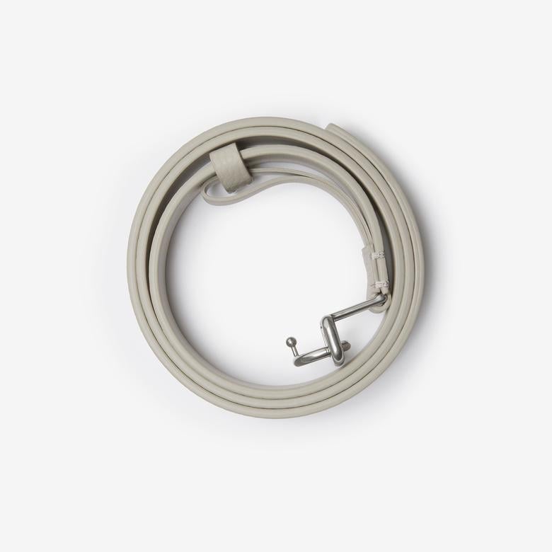 Burberry Leather Rocking Horse Kadın Krem Kemer