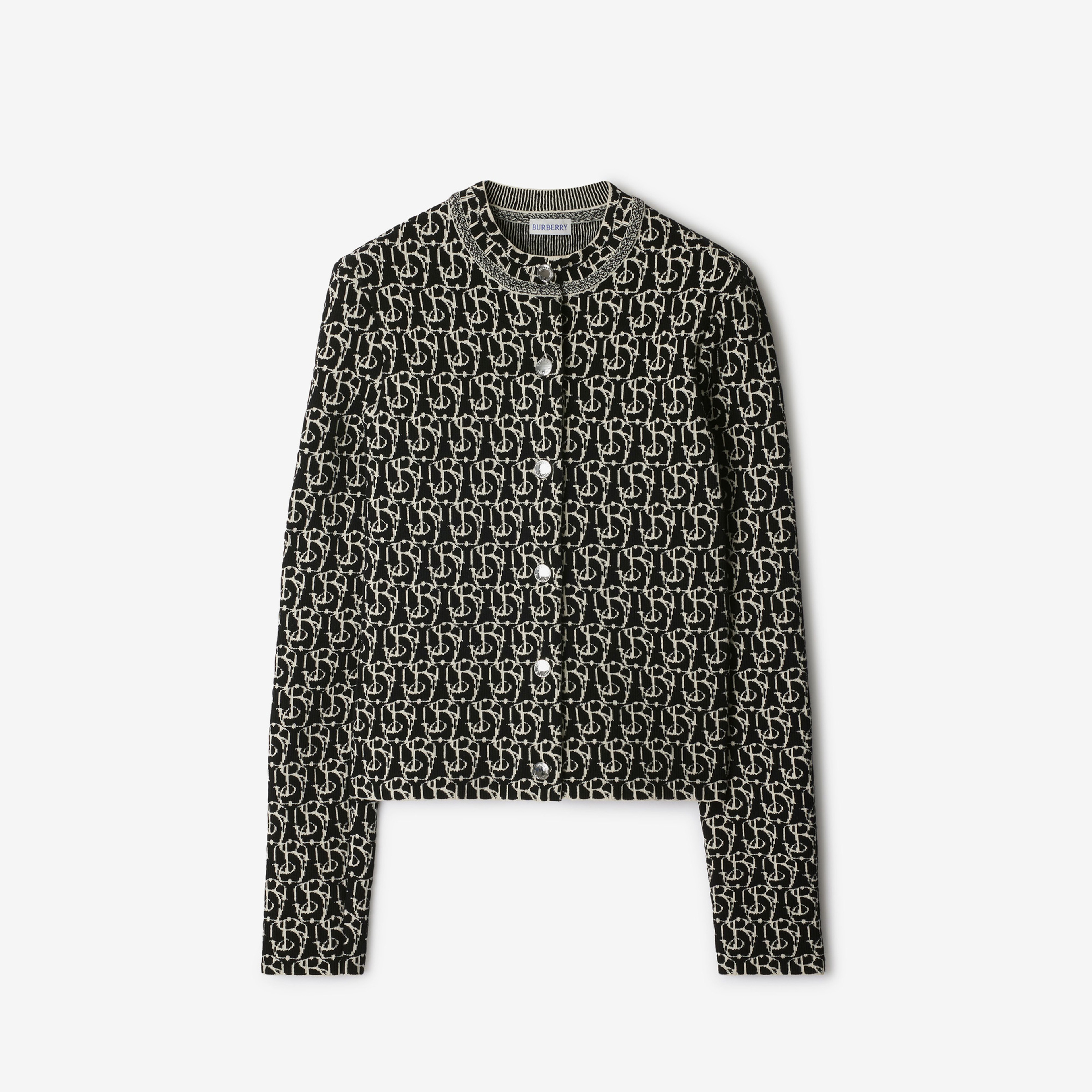 Burberry Pai Charm Woollend Kadın Siyah Hırka