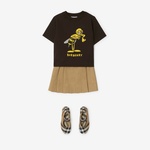 Burberry Cedar Punctu Bee Cotton Çocuk Siyah T-Shirt