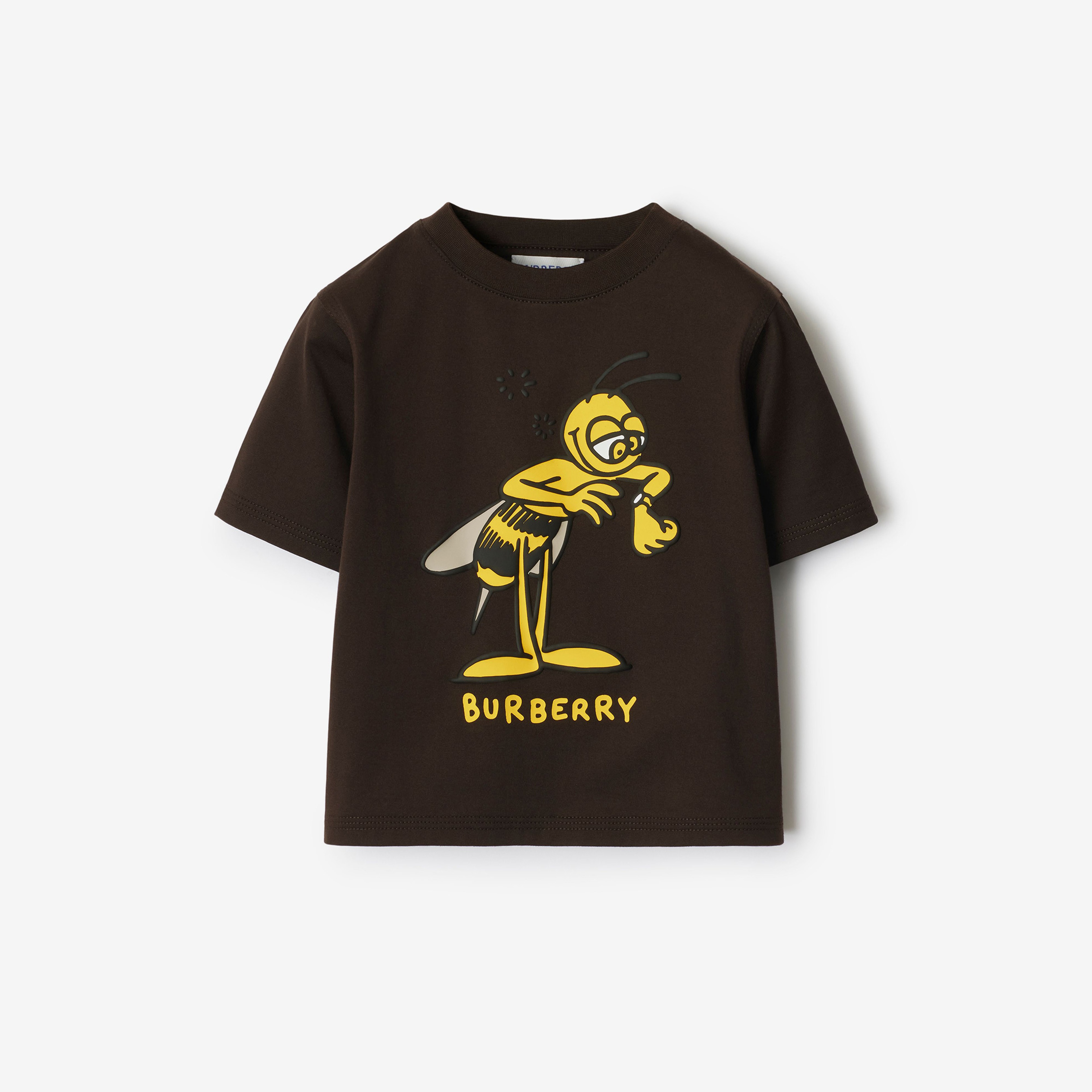 Burberry Cedar Punctu Bee Cotton Çocuk Siyah T-Shirt