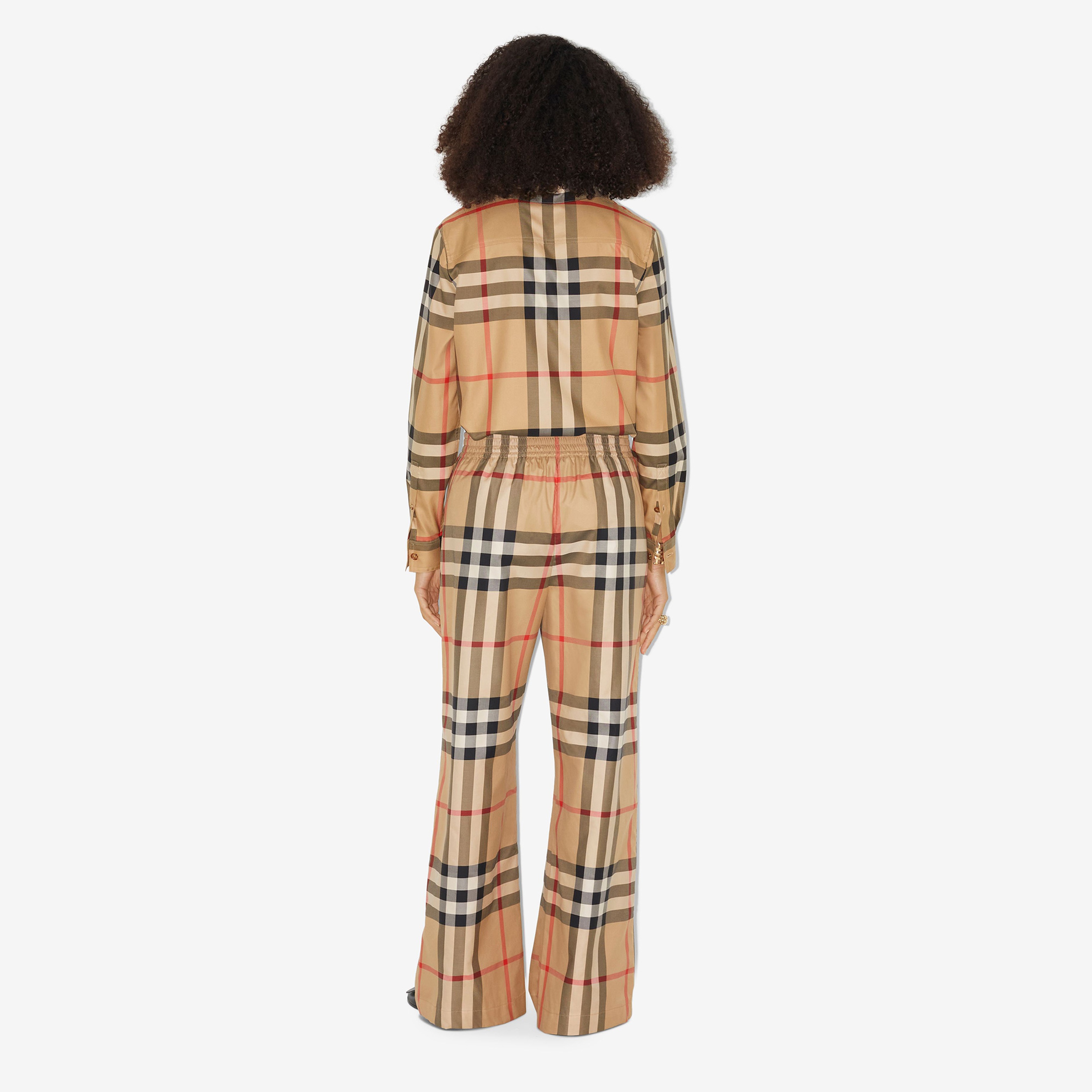 Burberry Ariane Cotton Kadın Bej Pantolon