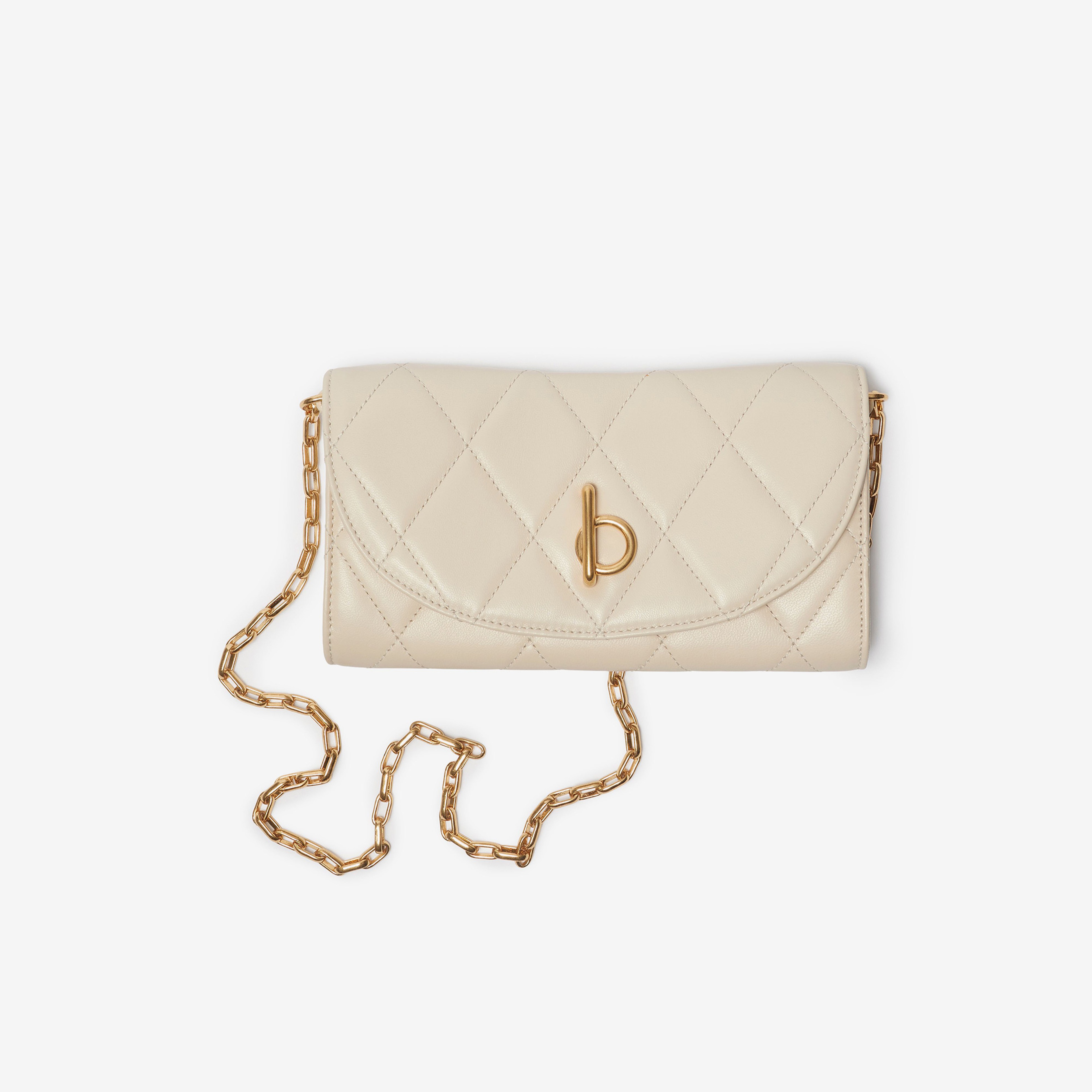 Burberry Woc Qql Rocking Horse Chain Strap Kadın Krem El Çantası