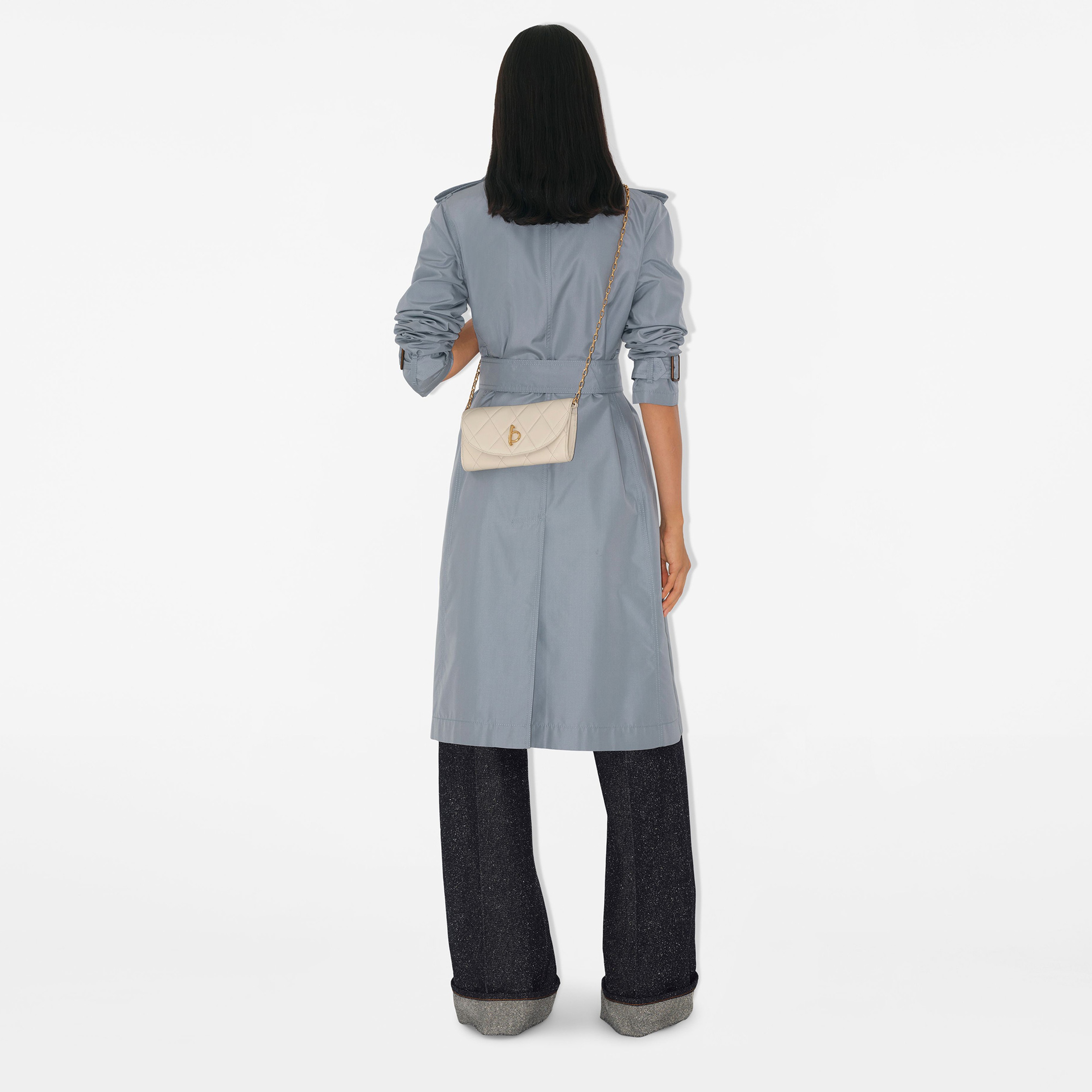 Burberry Woc Qql Rocking Horse Chain Strap Kadın Krem El Çantası