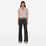 Burberry Leather Rocking Horse Kadın Krem Kemer