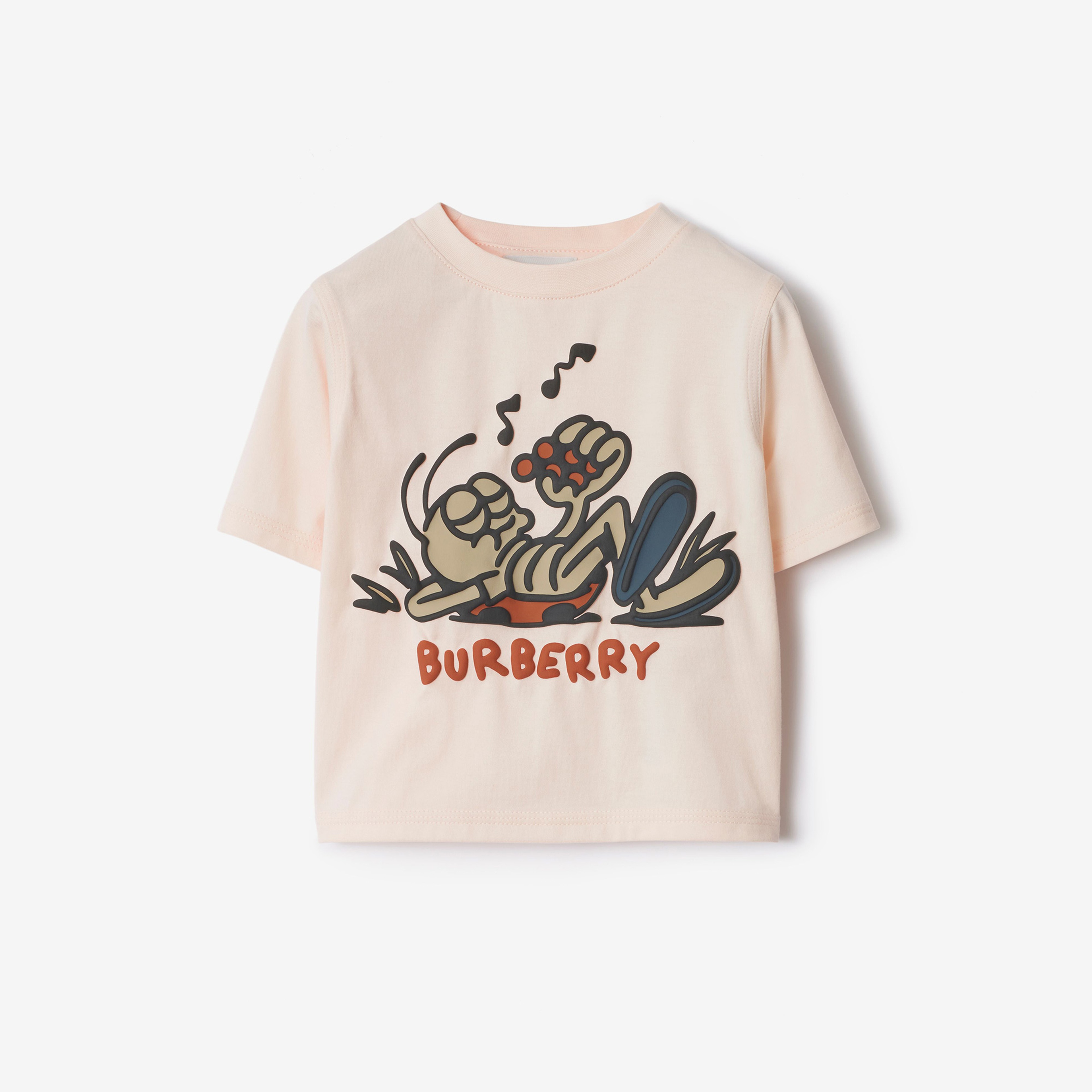 Burberry Cedar Ladybug Cotton Çocuk Pembe T-Shirt