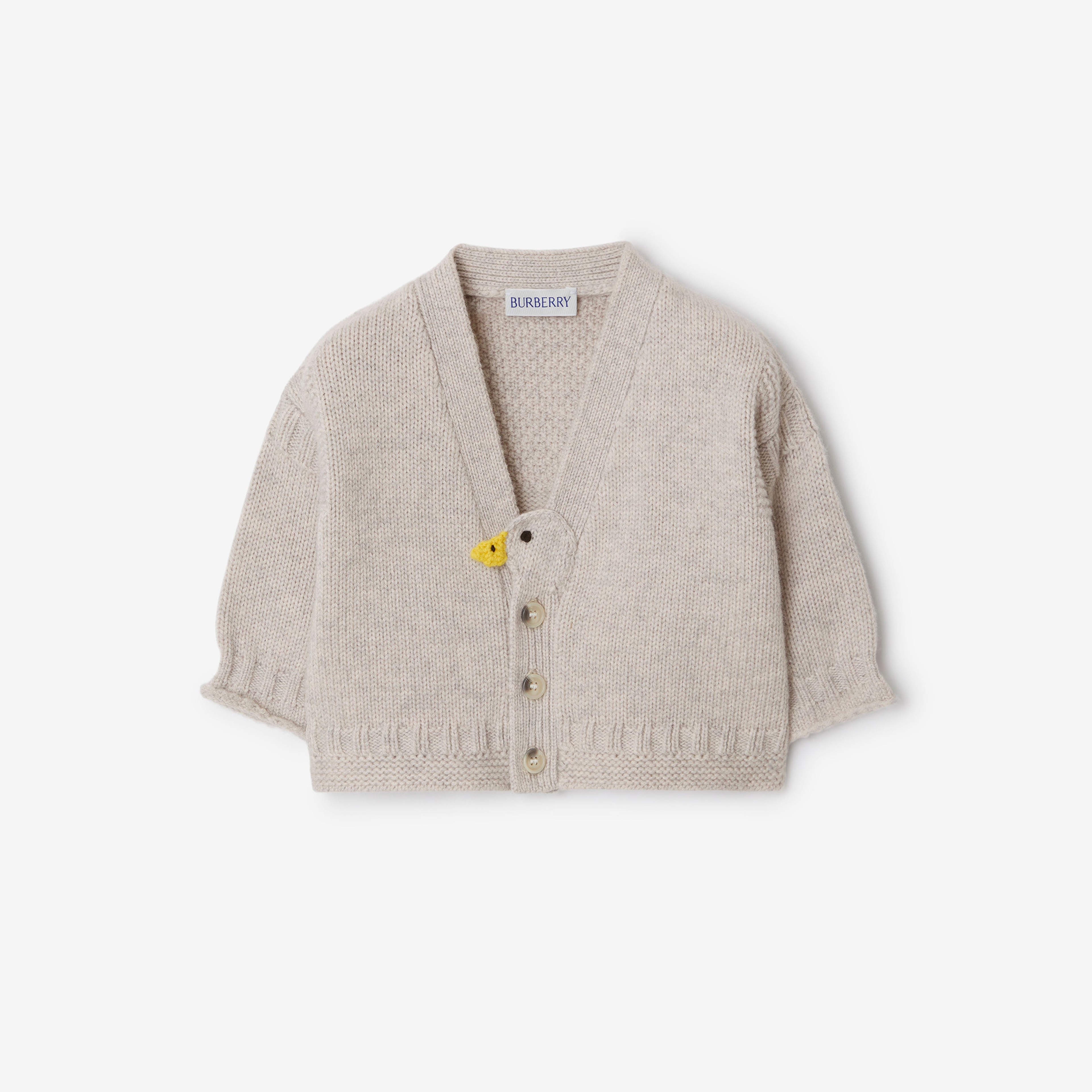 Burberry Duck Wool Cashmere Three-Piece Çocuk Gri Hediye Seti