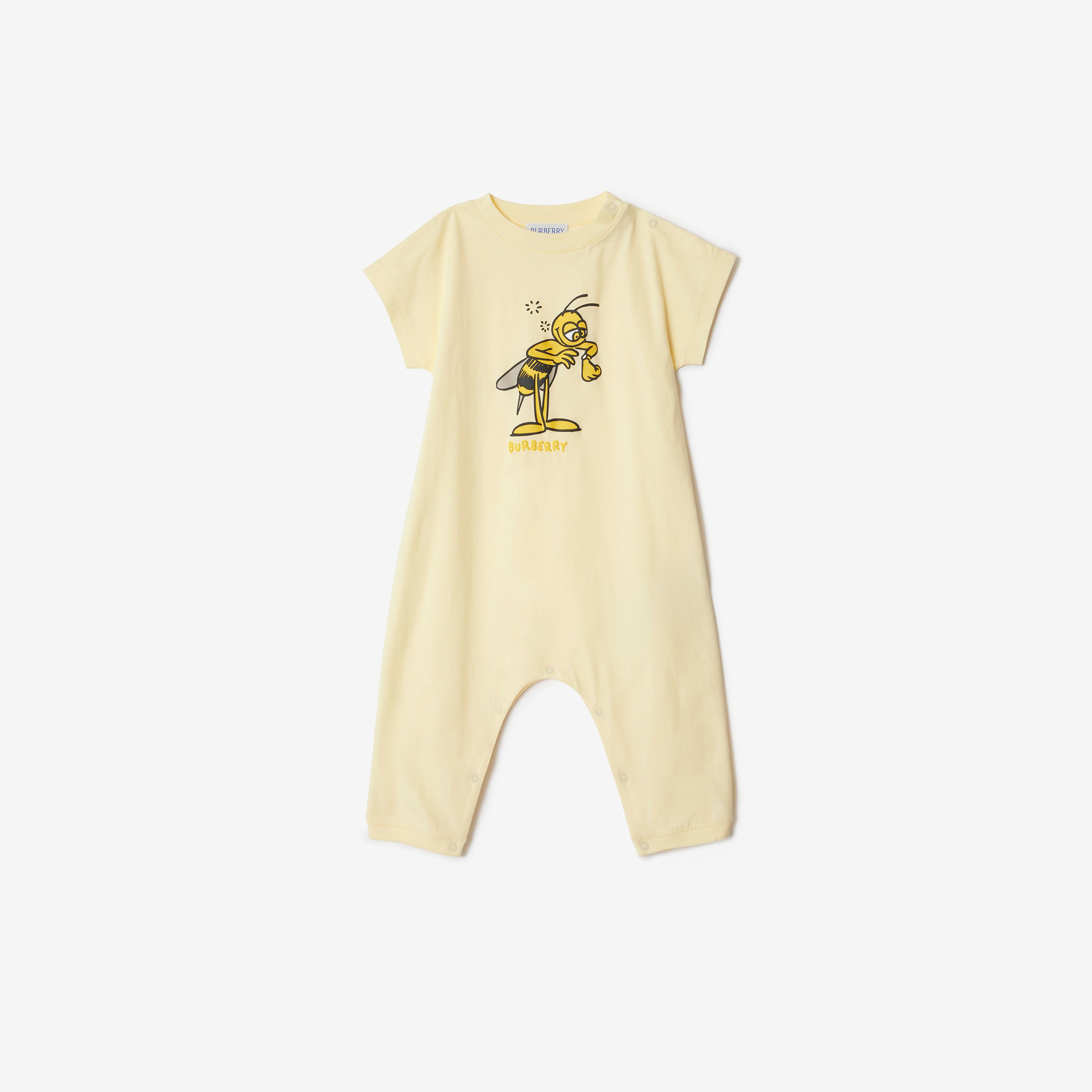 Burberry Jensen Bee Bee Cotton Playsuit Çocuk Sarı Tulum