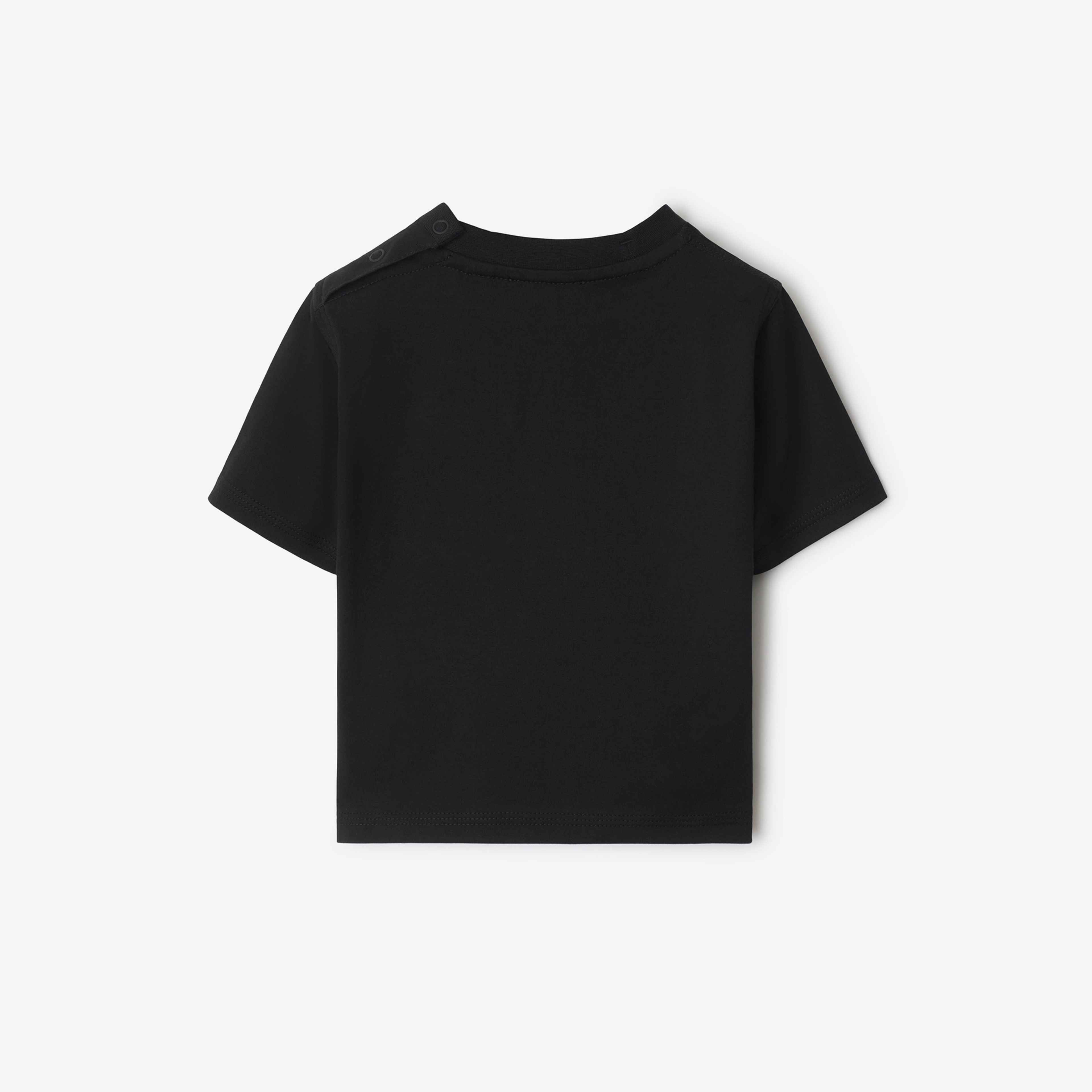 Burberry Cedar Cotton Çocuk Siyah T-Shirt