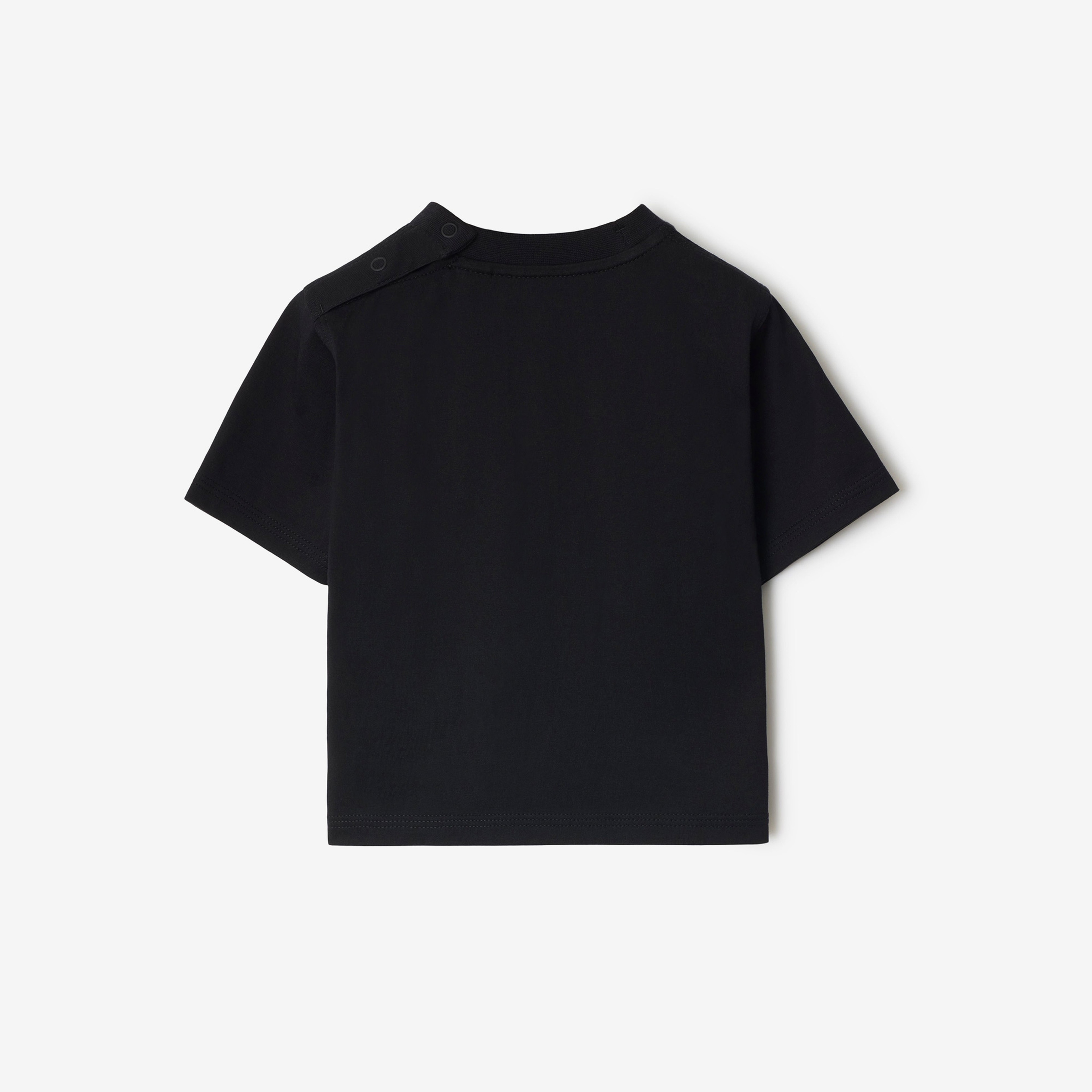 Burberry Cedar Knight Daisy Cotton Çocuk Siyah T-Shirt