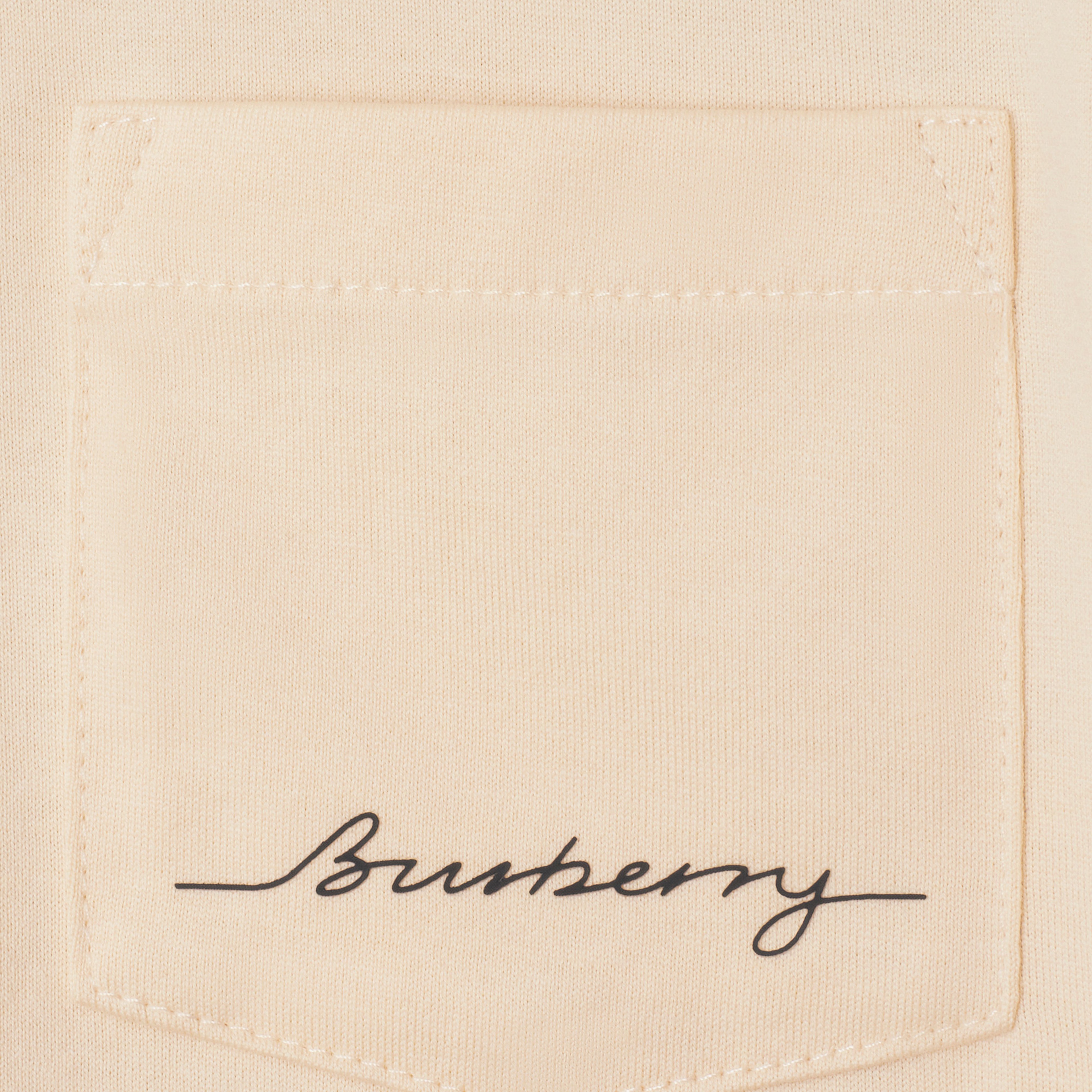 Burberry Cedar Cotton Çocuk Krem T-Shirt