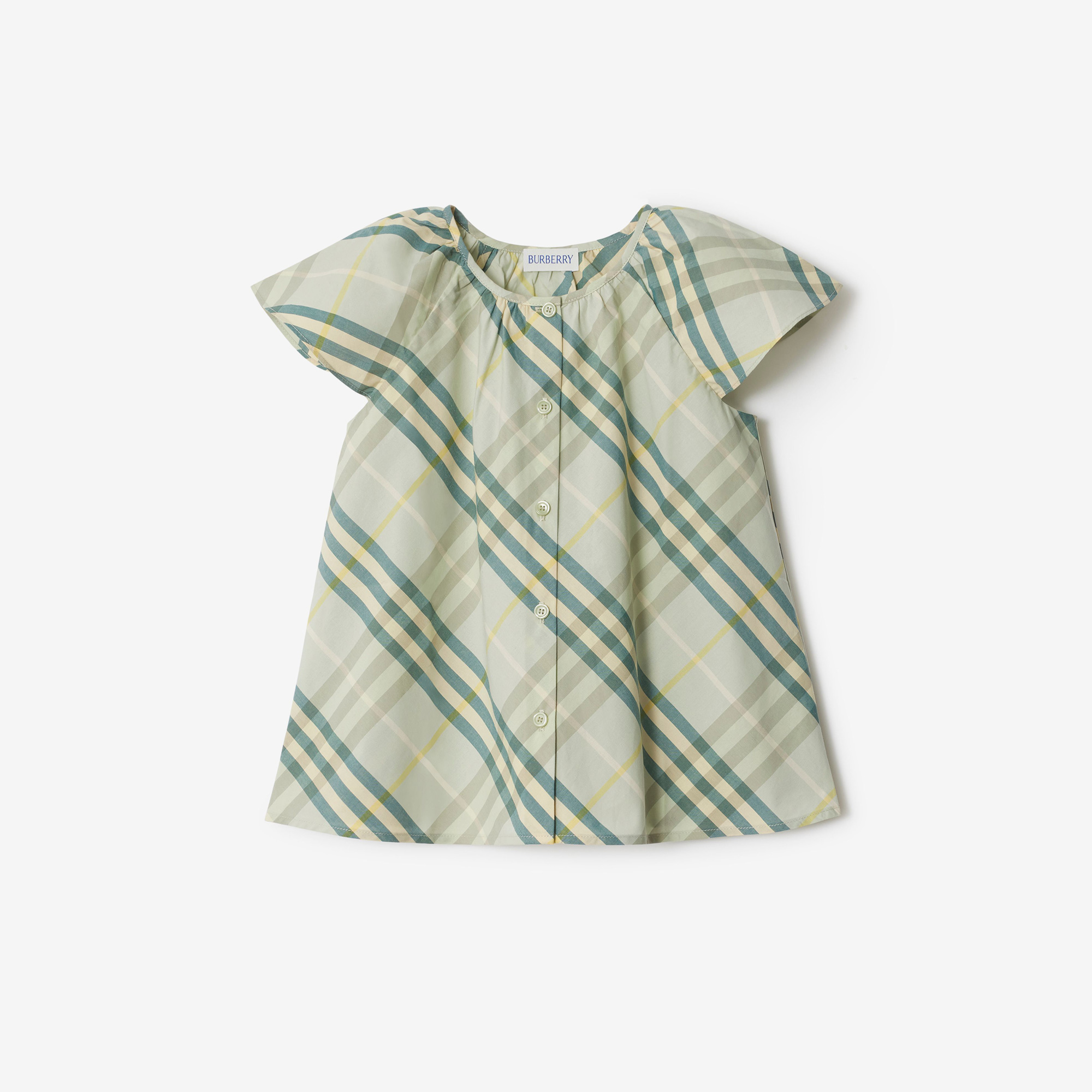 Burberry Talley Cotton Top Çocuk Krem Gömlek