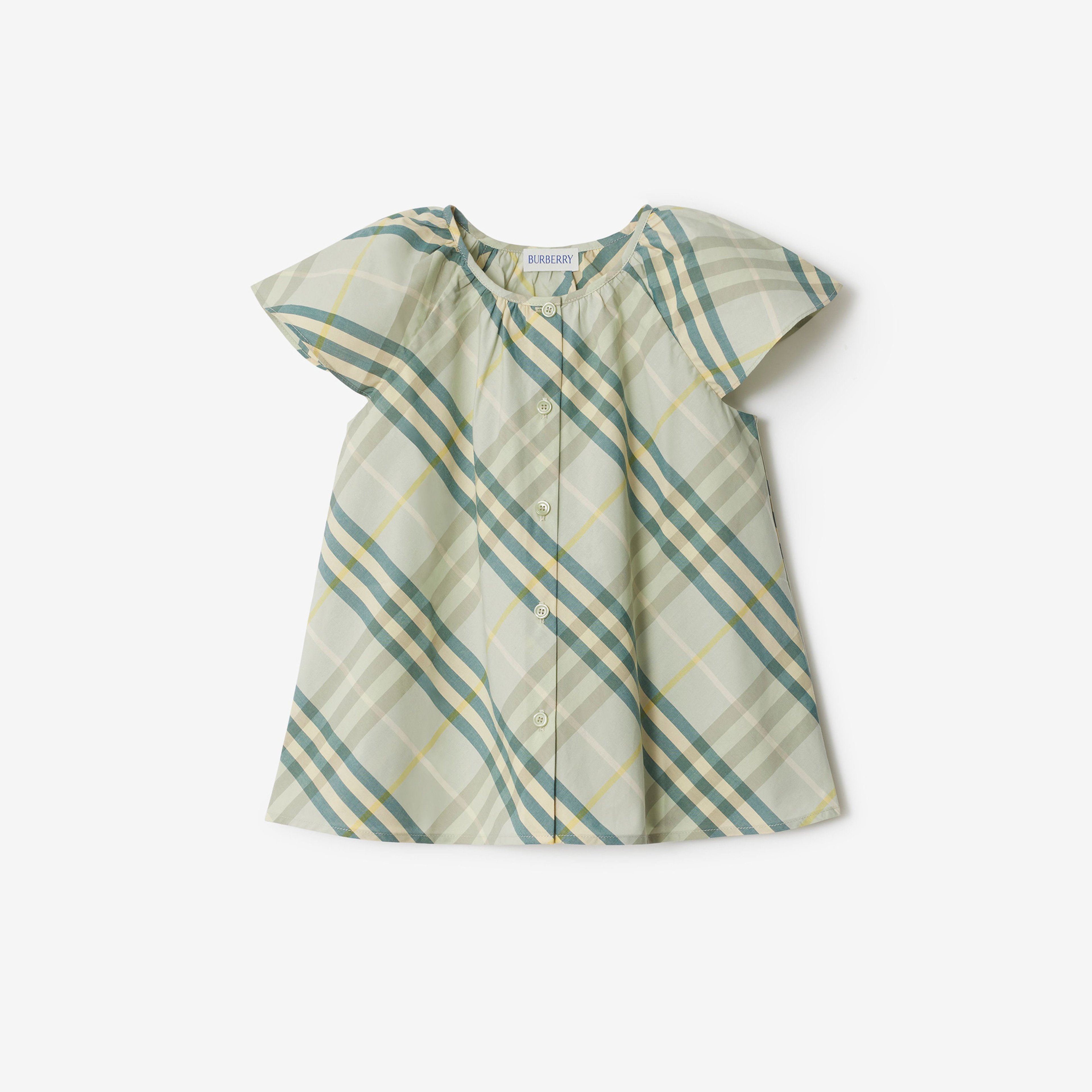 Burberry Talley Cotton Top Çocuk Krem Gömlek