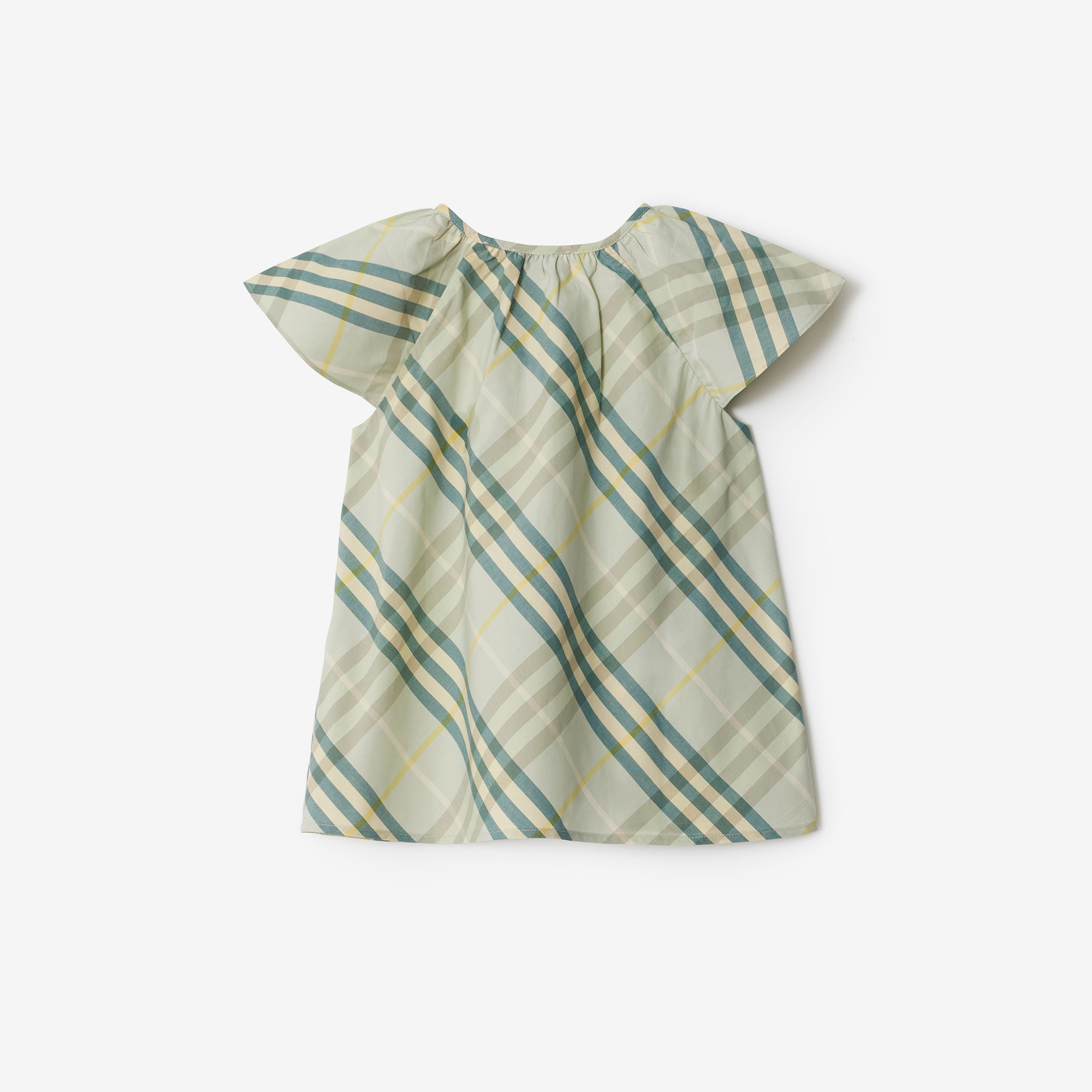 Burberry Talley Cotton Top Çocuk Krem Gömlek