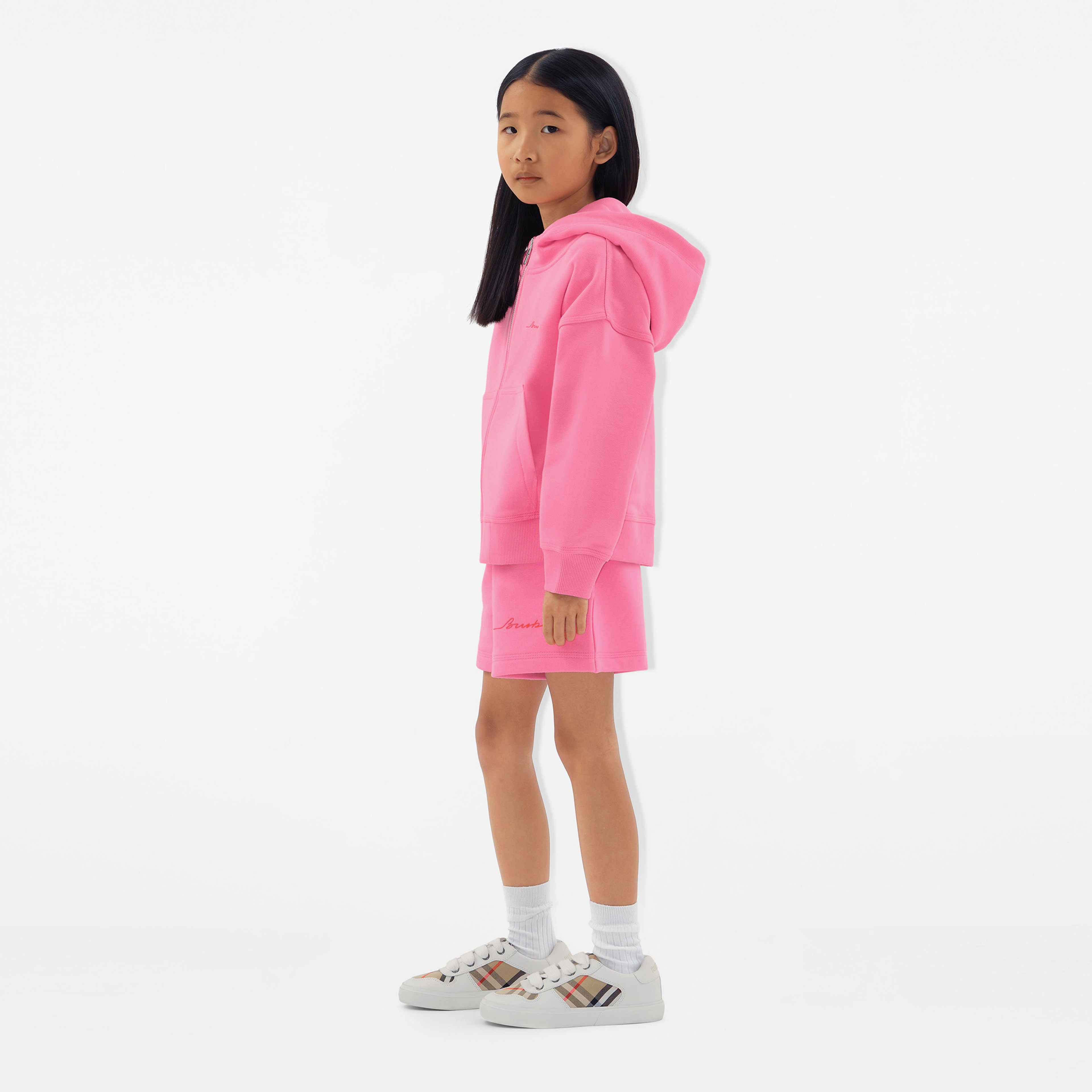 Burberry Caterina Logo Cotton Çocuk Pembe Şort