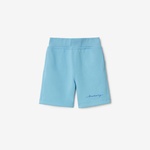 Burberry Benny Logo Cotton Çocuk Mavi Şort