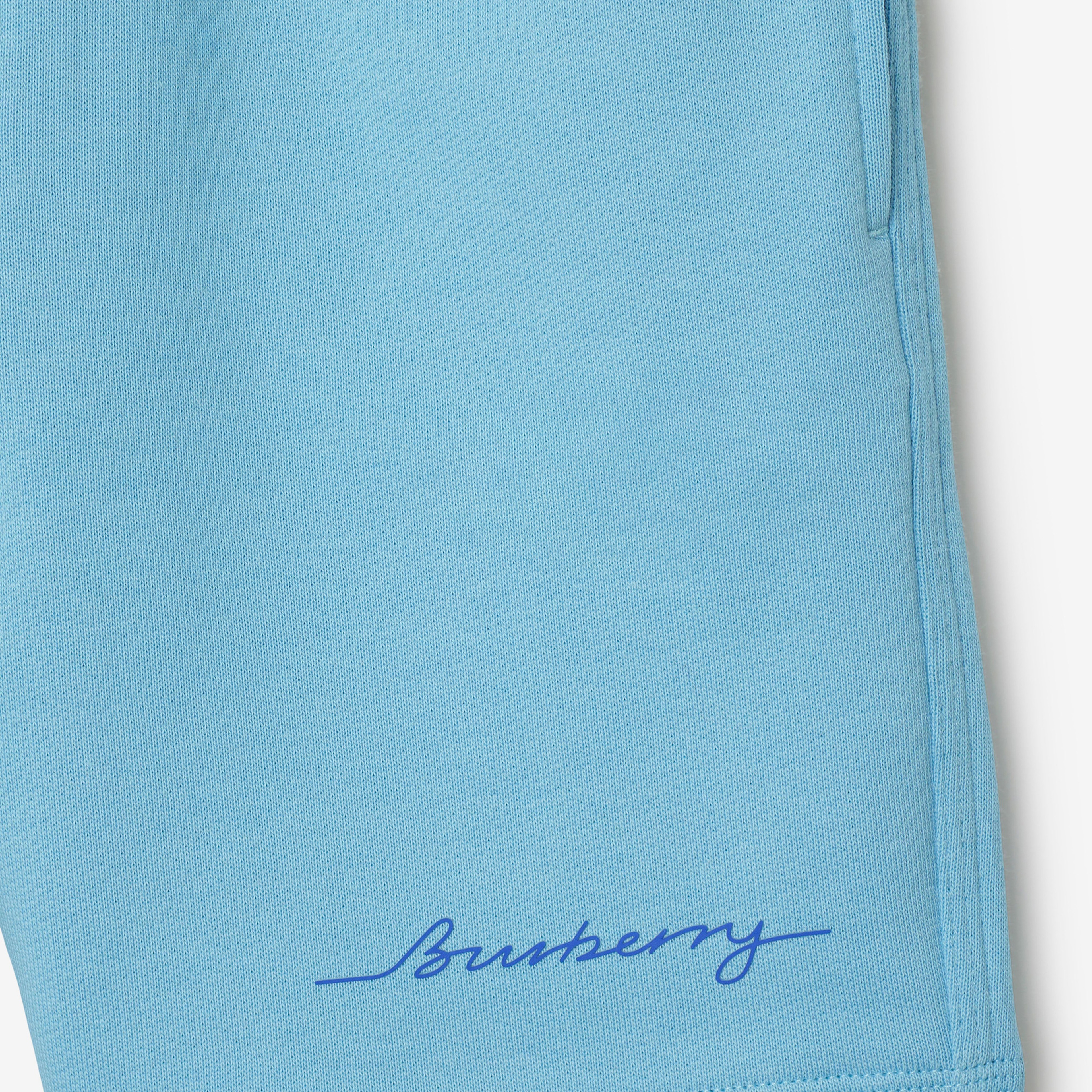Burberry Benny Logo Cotton Çocuk Mavi Şort